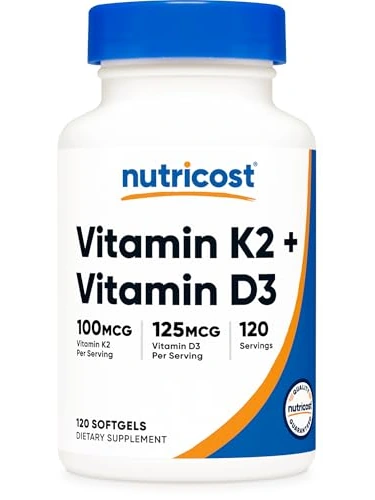 Nutricost Vitamin D3 + K2 — витамины в капсулах