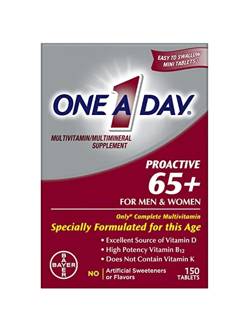 One A Day Proactive 65+, мультивитамины для взрослых, 150 таблеток — 1
