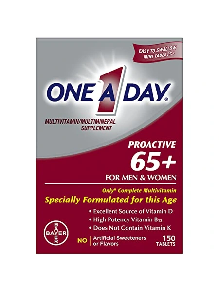 One A Day Proactive 65+, мультивитамины для взрослых, 150 таблеток