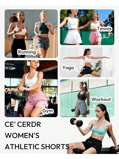 CE' CERDR женские спортивные шорты 5 пар — изображение 5 из 5, разноцветный
