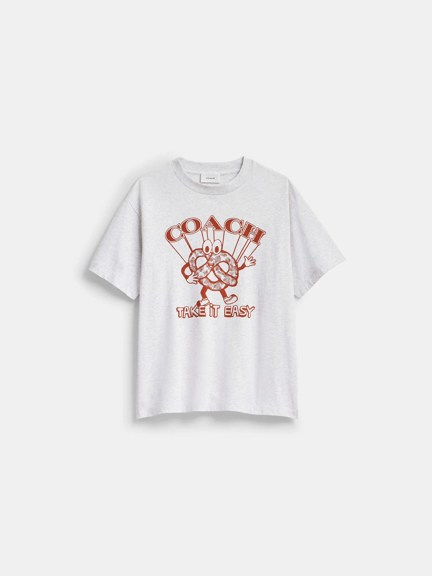 Футболка свободного кроя Coach Pretzel из органического хлопка — 15