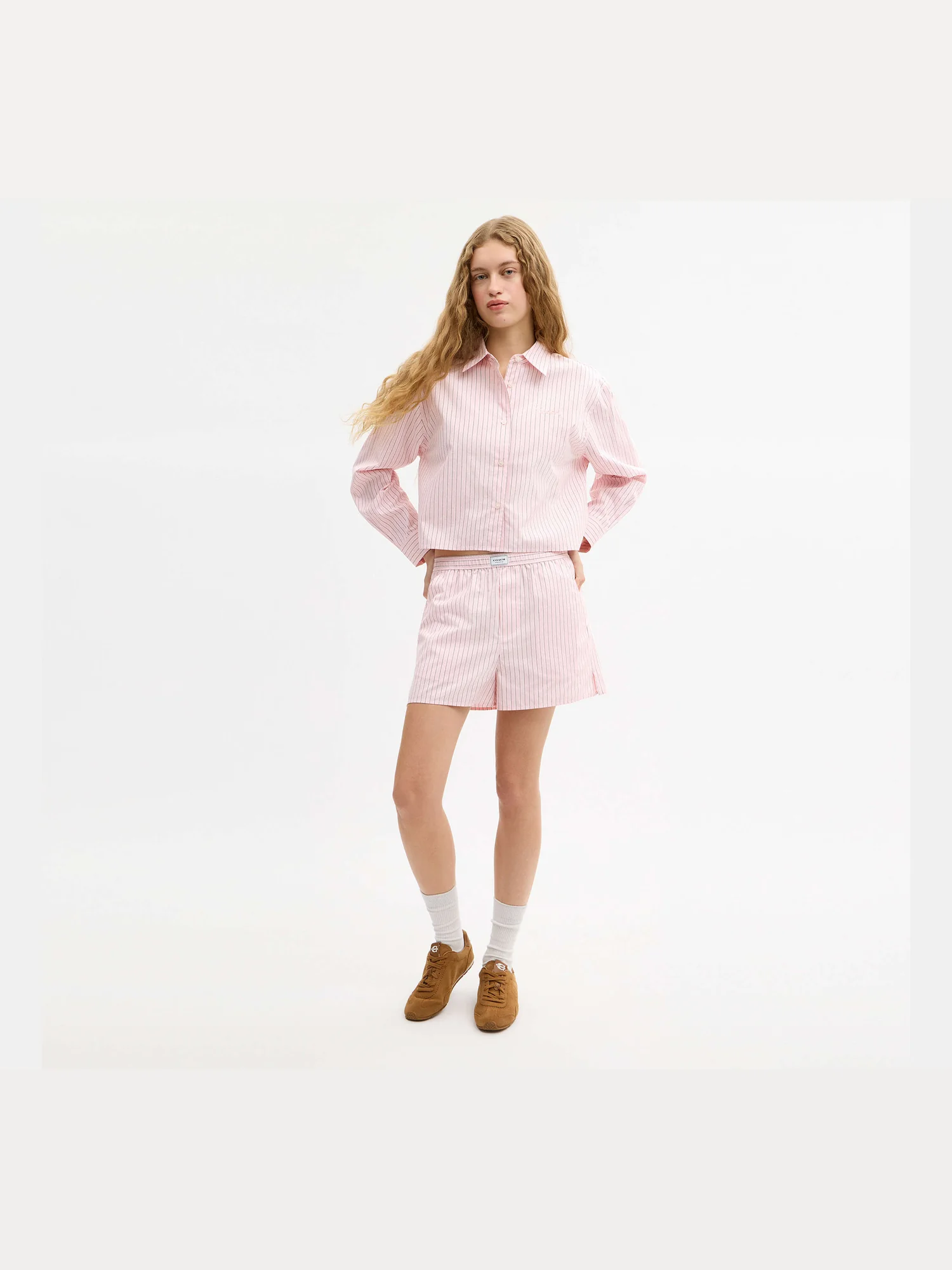 Шорты-боксеры Coach в полоску — 12