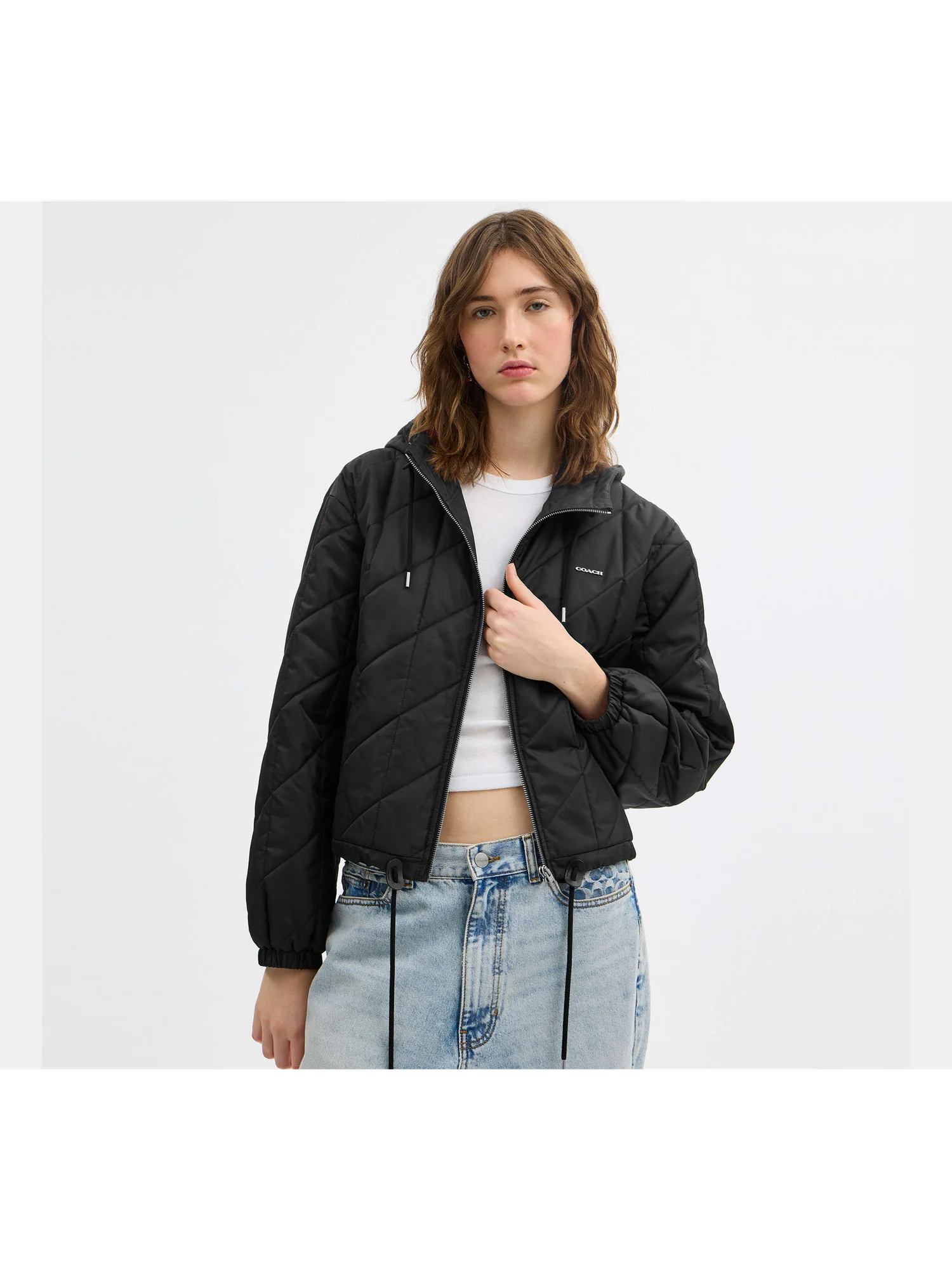 Стеганая куртка-блузон с капюшоном Coach — 8