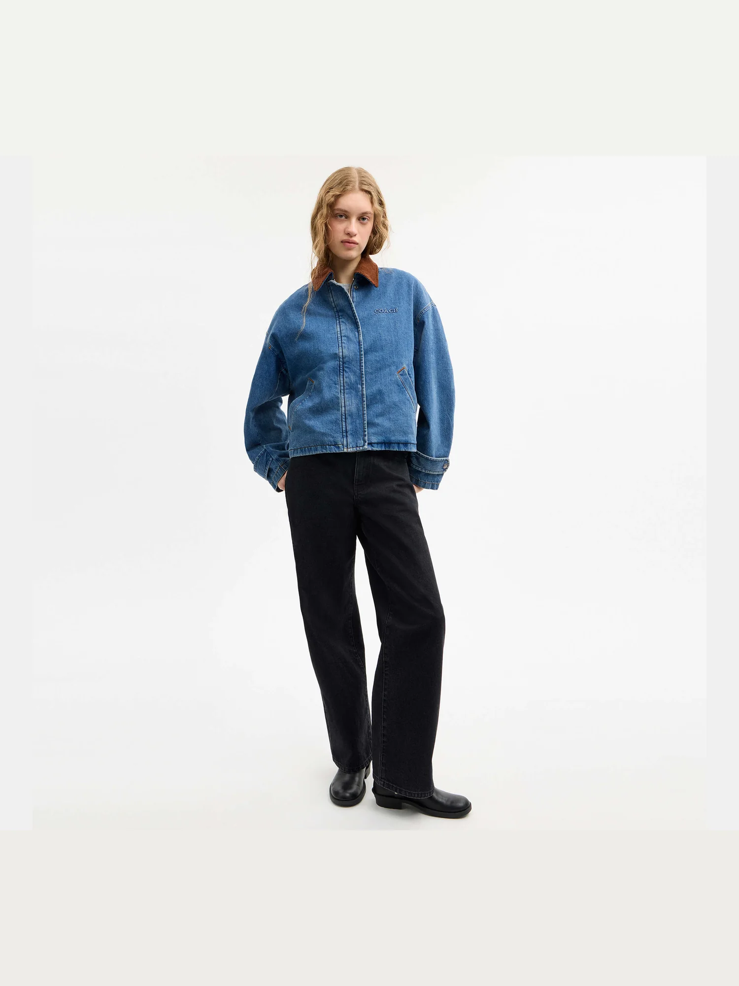 Джинсовая куртка-барн Coach — 12
