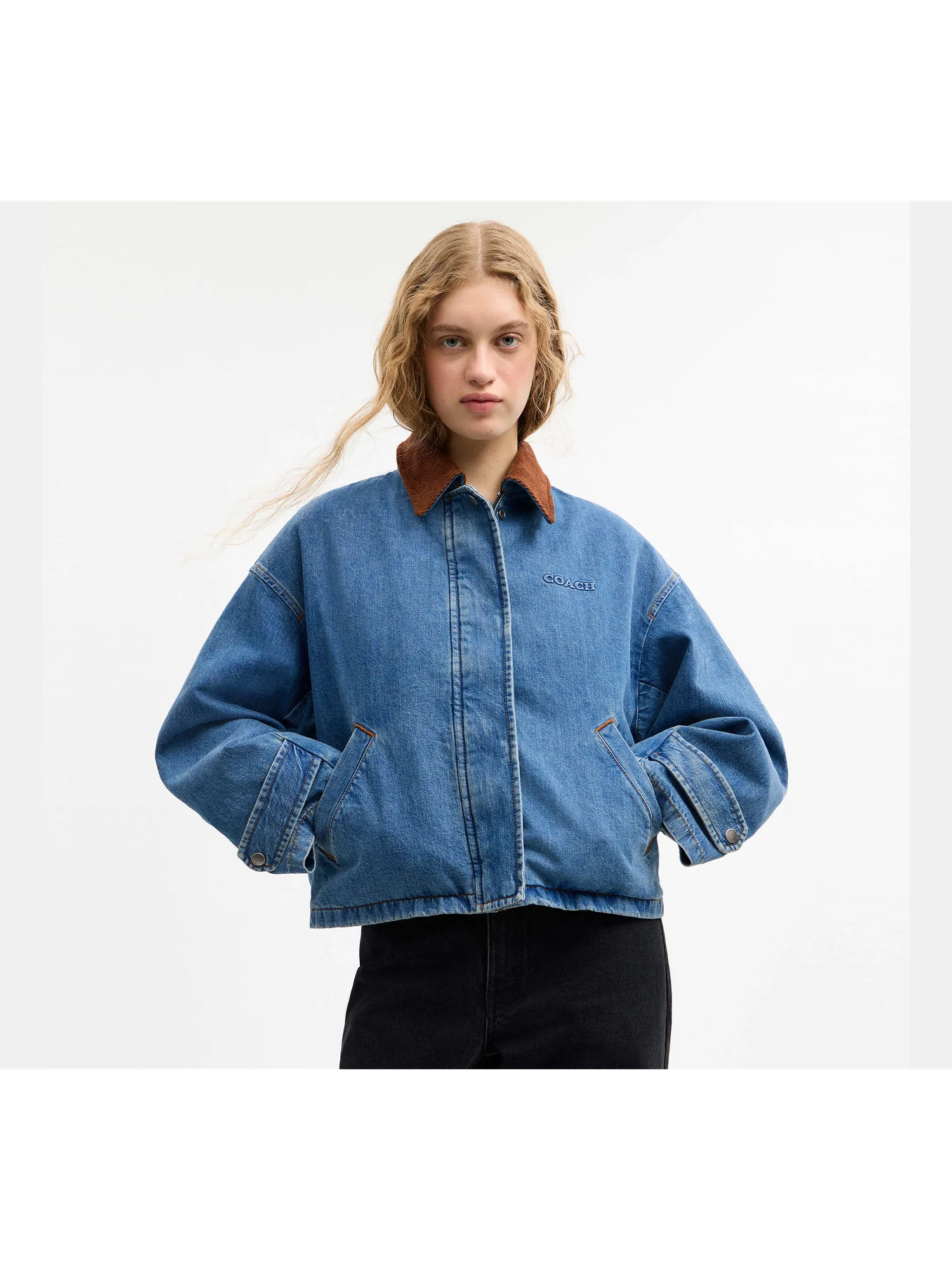 Джинсовая куртка-барн Coach — 6