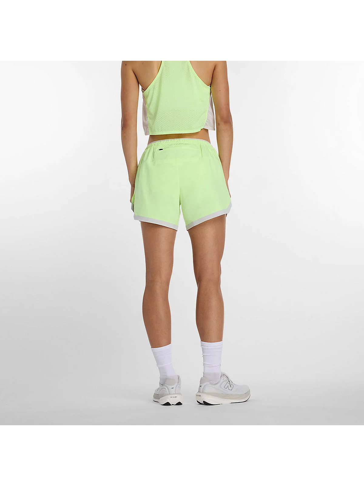 Шорты New Balance RC Essential 5 дюймов неоново-зеленые — 4