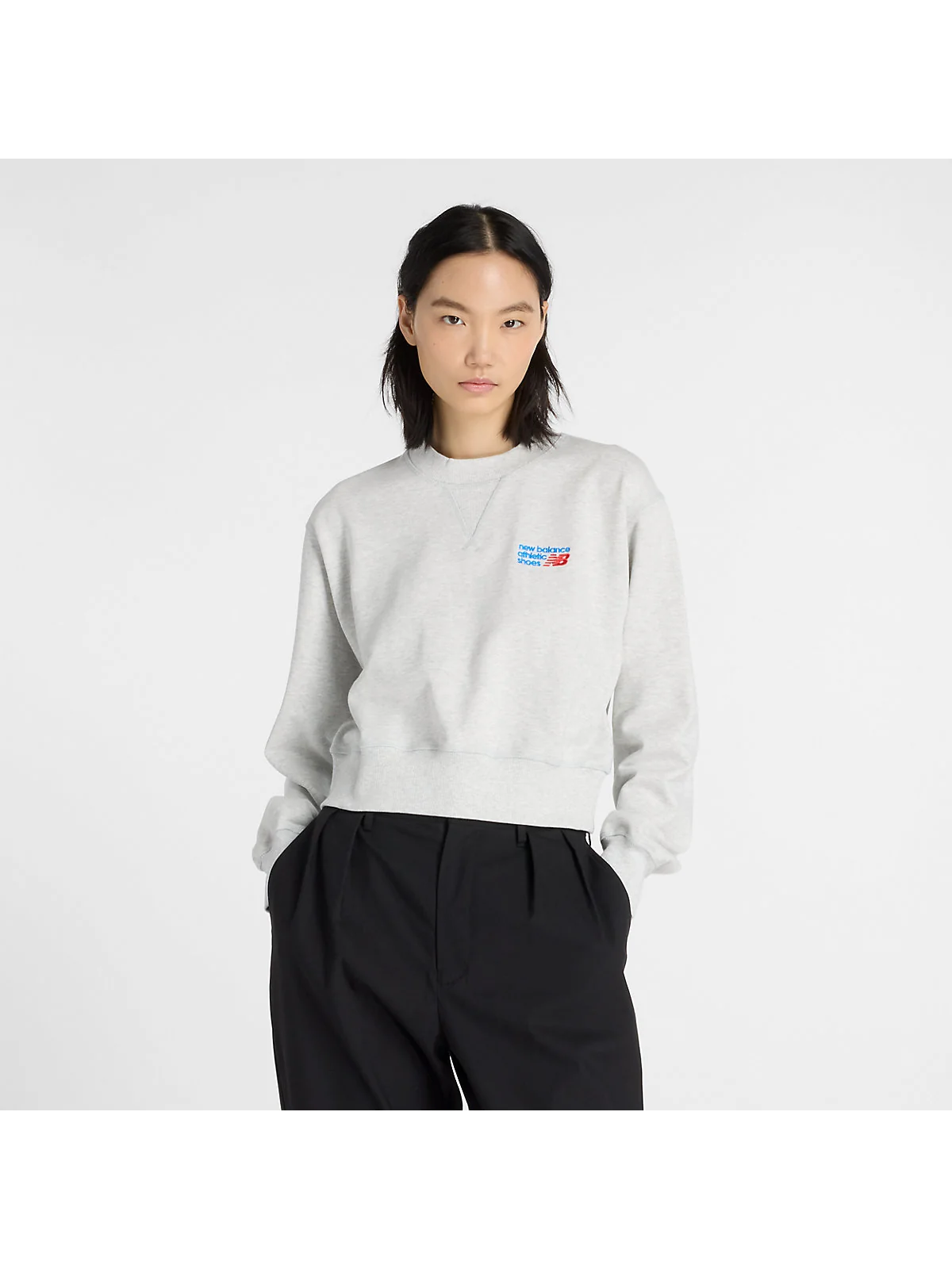 New Balance Athletics Premium Logo Relaxed Crop Crew — 1