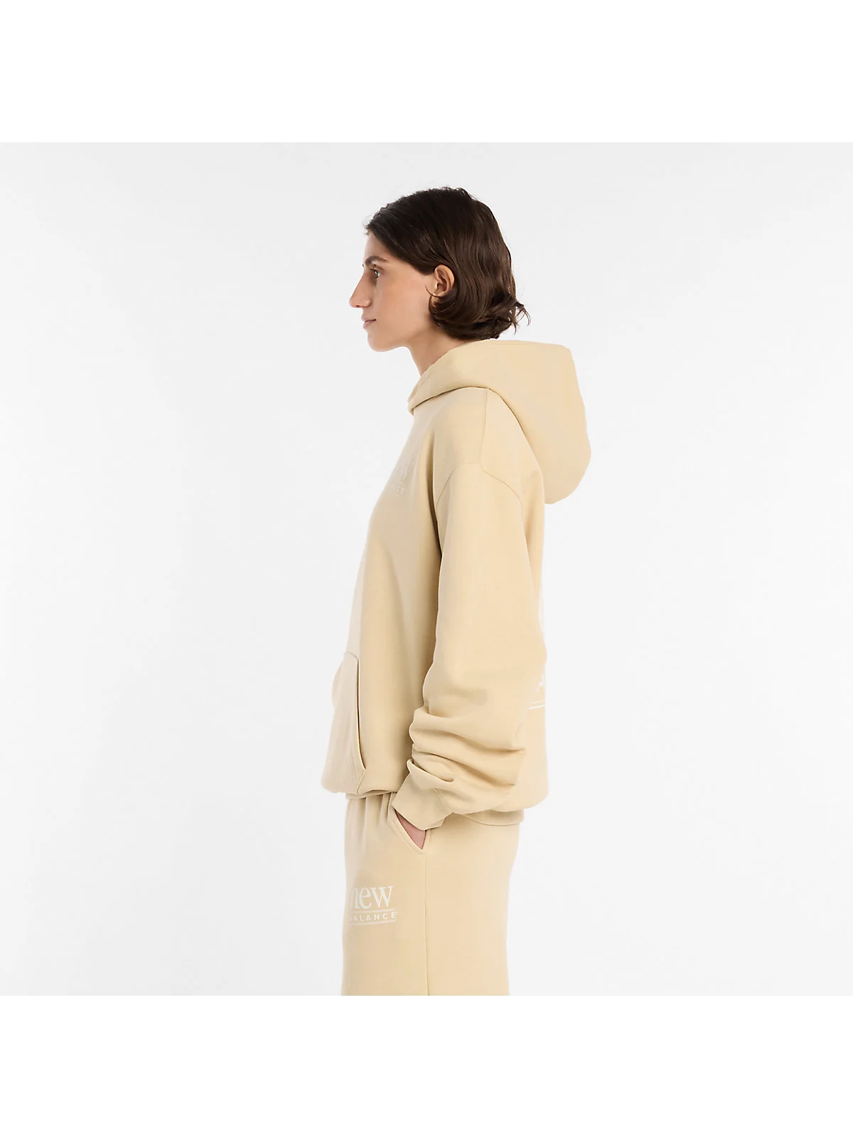 Худи New Balance Reimagined Fleece удлиненное — 5