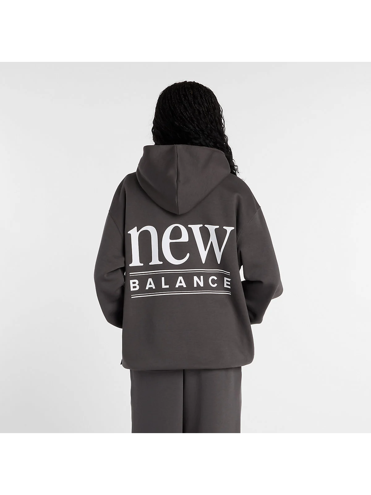 Худи New Balance Reimagined Fleece удлиненное — 4