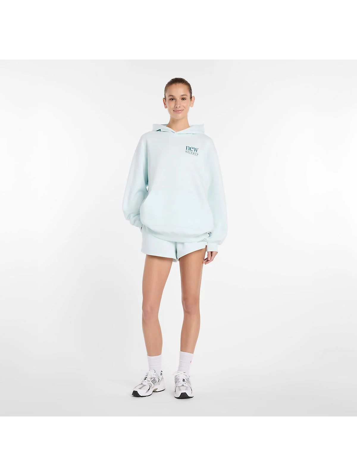 Худи New Balance Reimagined Fleece удлиненное — 2