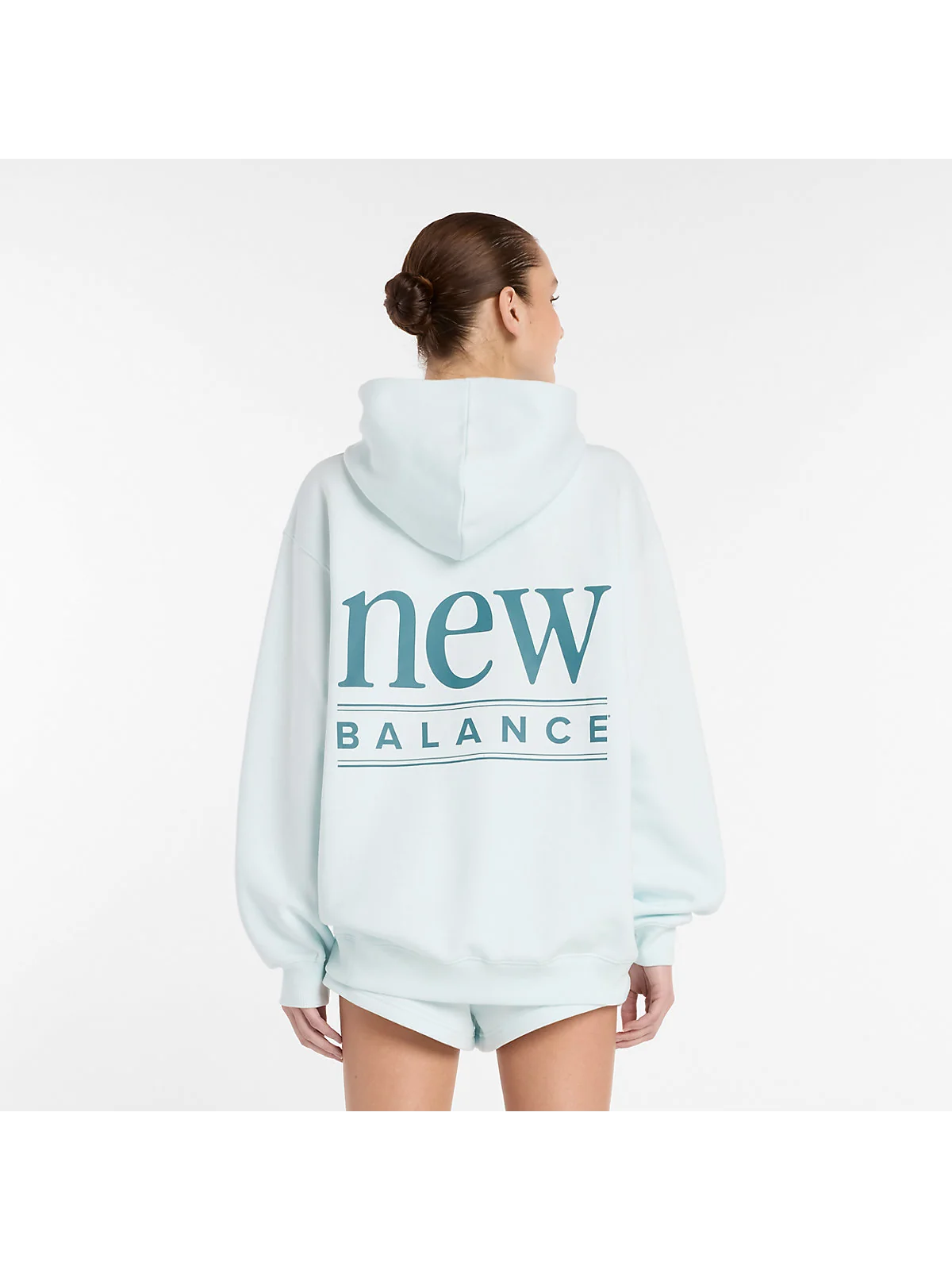 Худи New Balance Reimagined Fleece удлиненное — 4