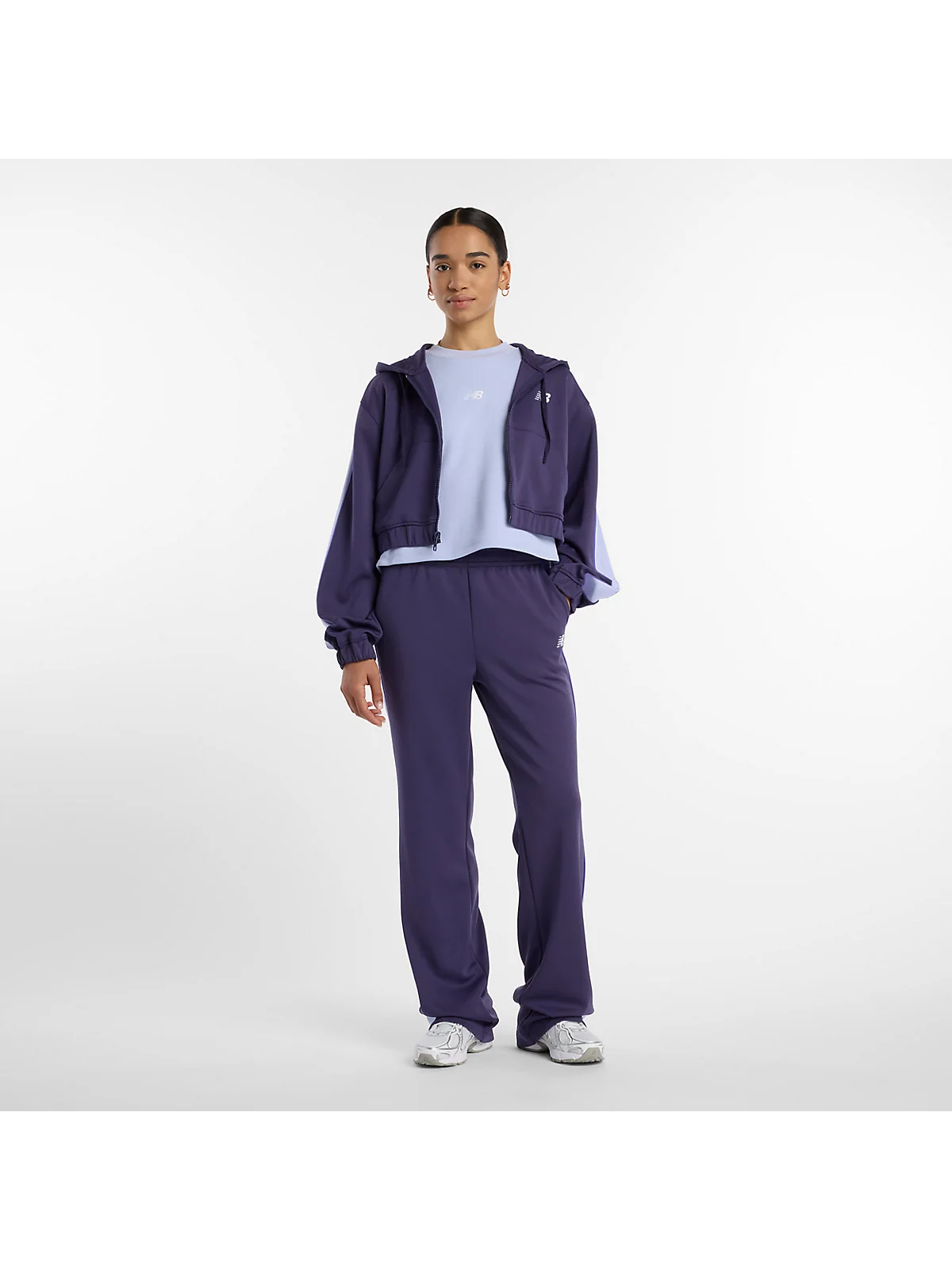 Женское худи New Balance Interlock Full Zip — 2