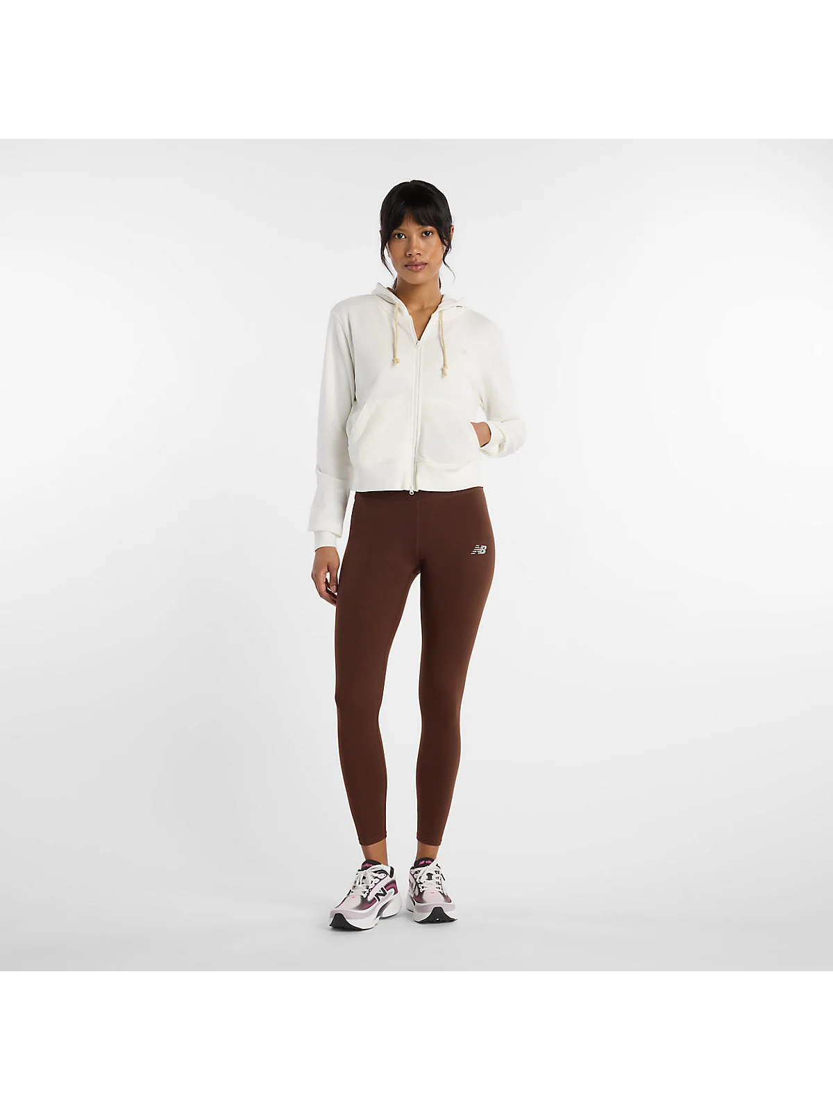 Женское худи New Balance Coastal Fleece Full Zip — 2