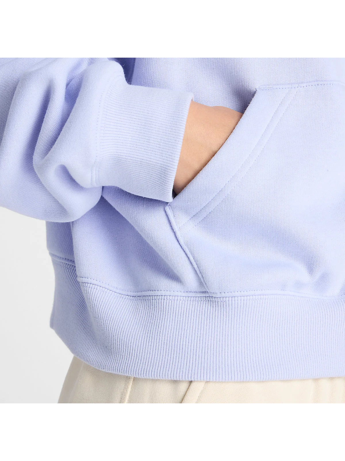Женское худи New Balance Trackside Fleece Full Zip — 6