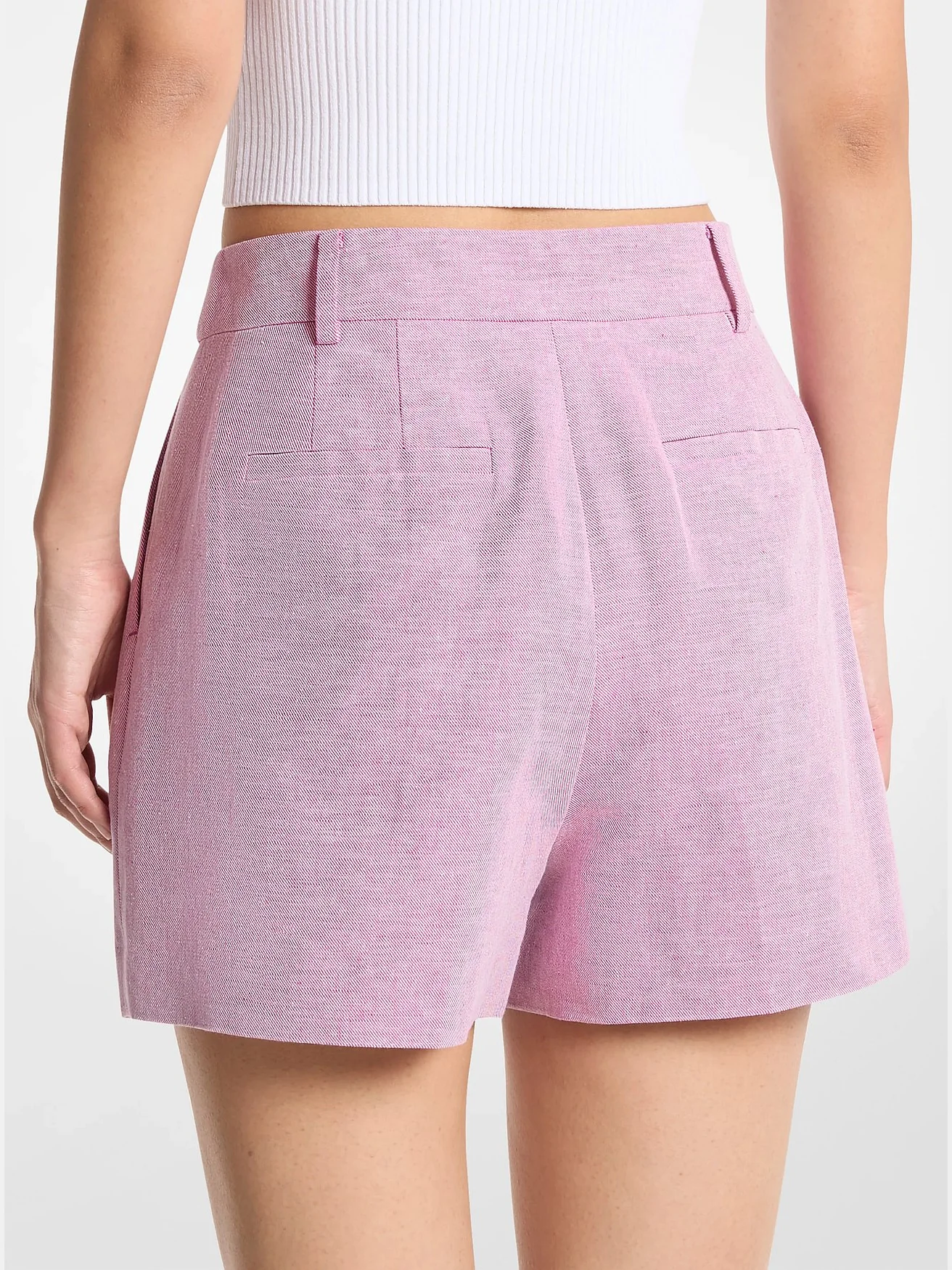 Michael Kors плиссированные шорты из льна и хлопка — 2