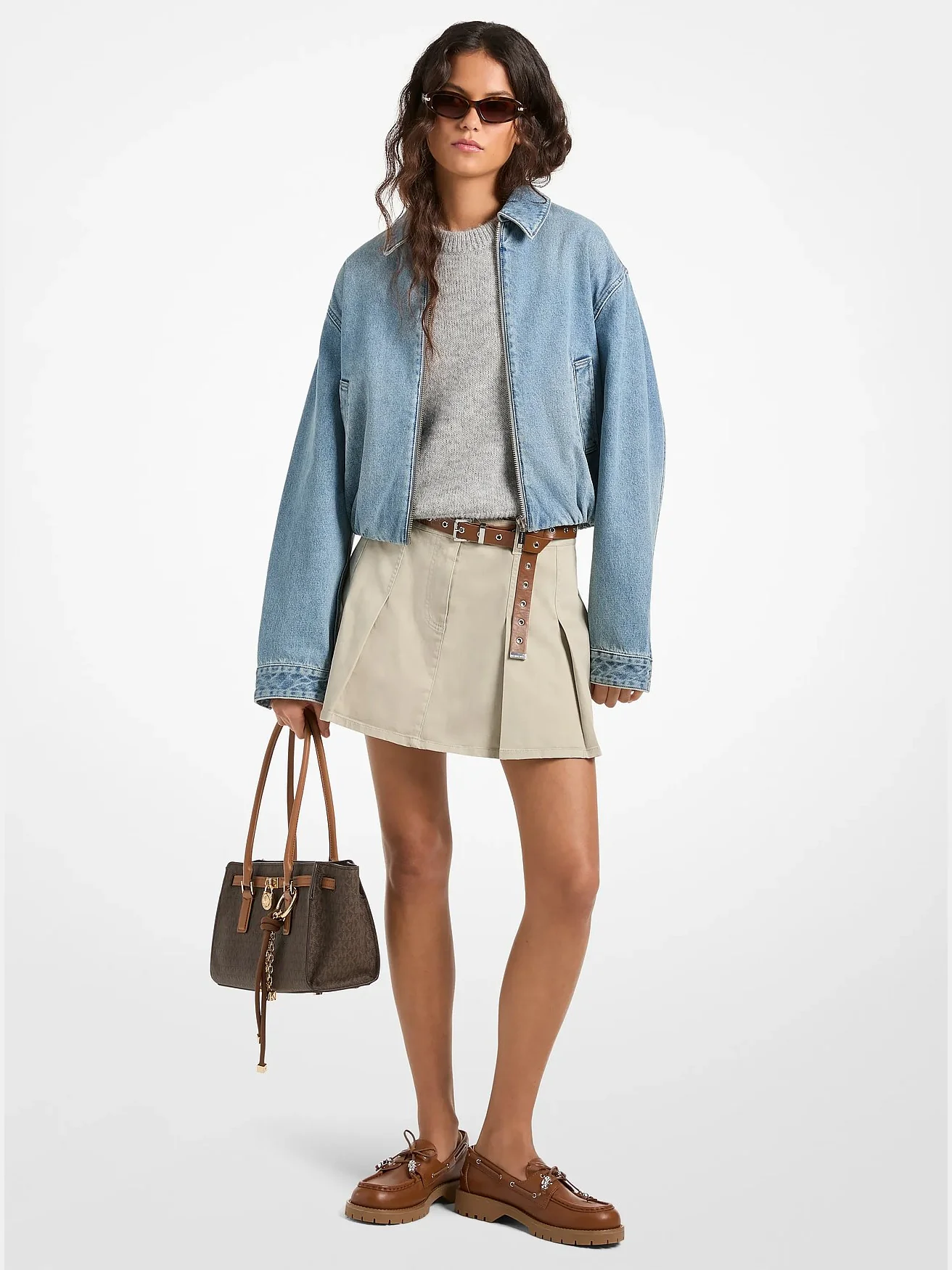 Michael Kors джинсовый бомбер — 1
