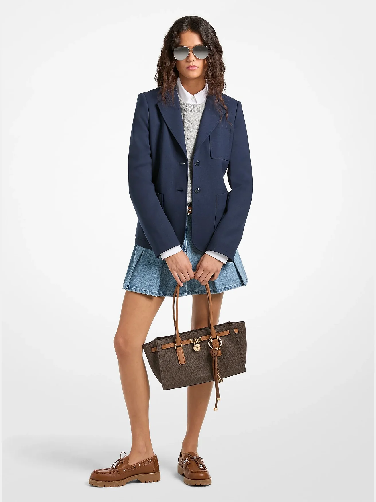 Michael Kors блейзер из эластичной шерстяной саржи — 1