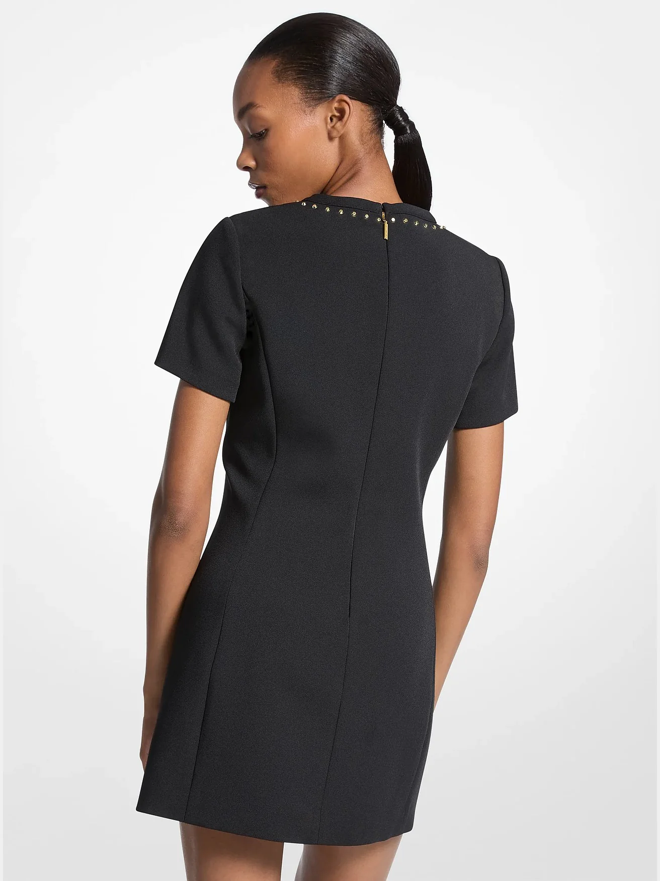 Платье-футляр Michael Kors из стретч-крепа со стразами — 2