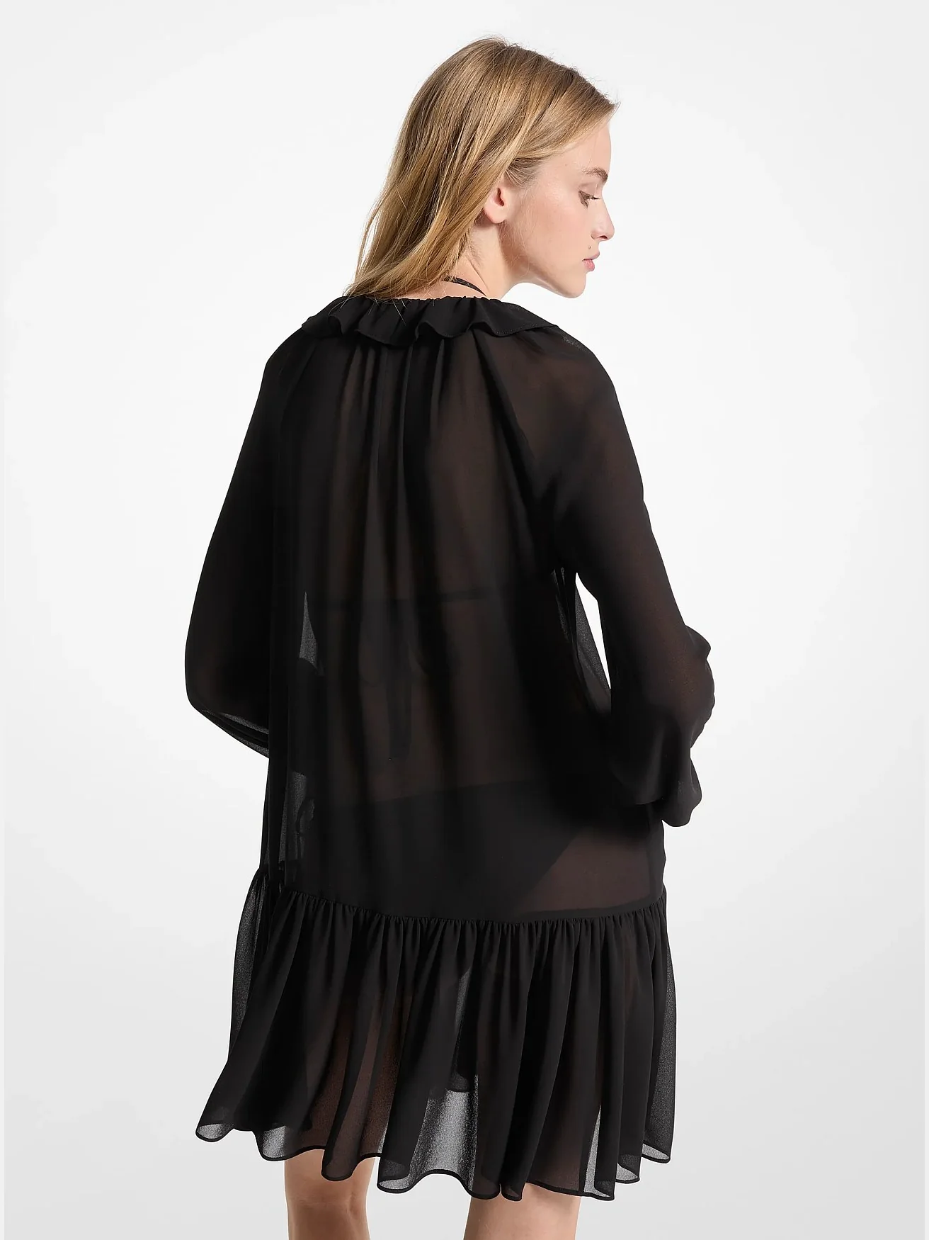Michael Kors мини-платье с воланами — 2