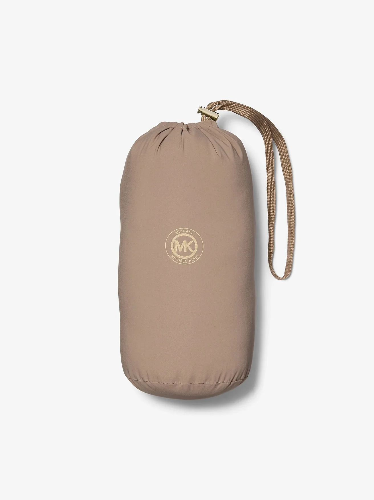 Стёганая куртка-пуховик Michael Kors бежевая складная — 3