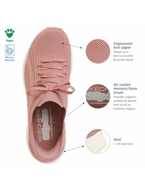 Skechers Ultra Flex женские кроссовки — изображение 6 из 7, бежевый