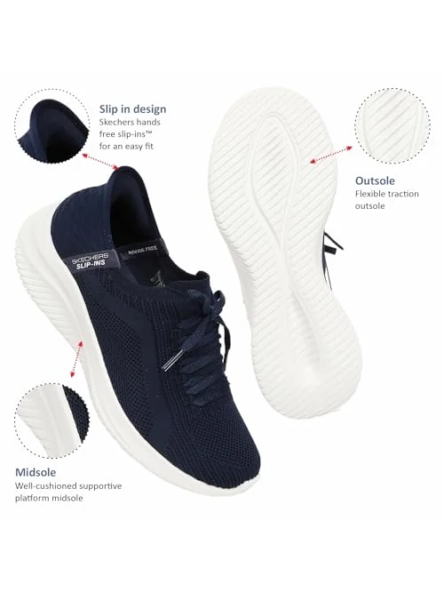 Skechers Ultra Flex женские кроссовки — изображение 4 из 7, бежевый
