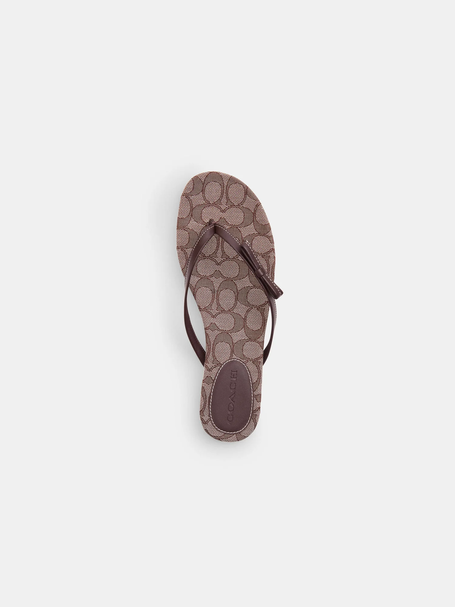 Шлёпанцы Coach с бантом из фирменного жаккарда — 16