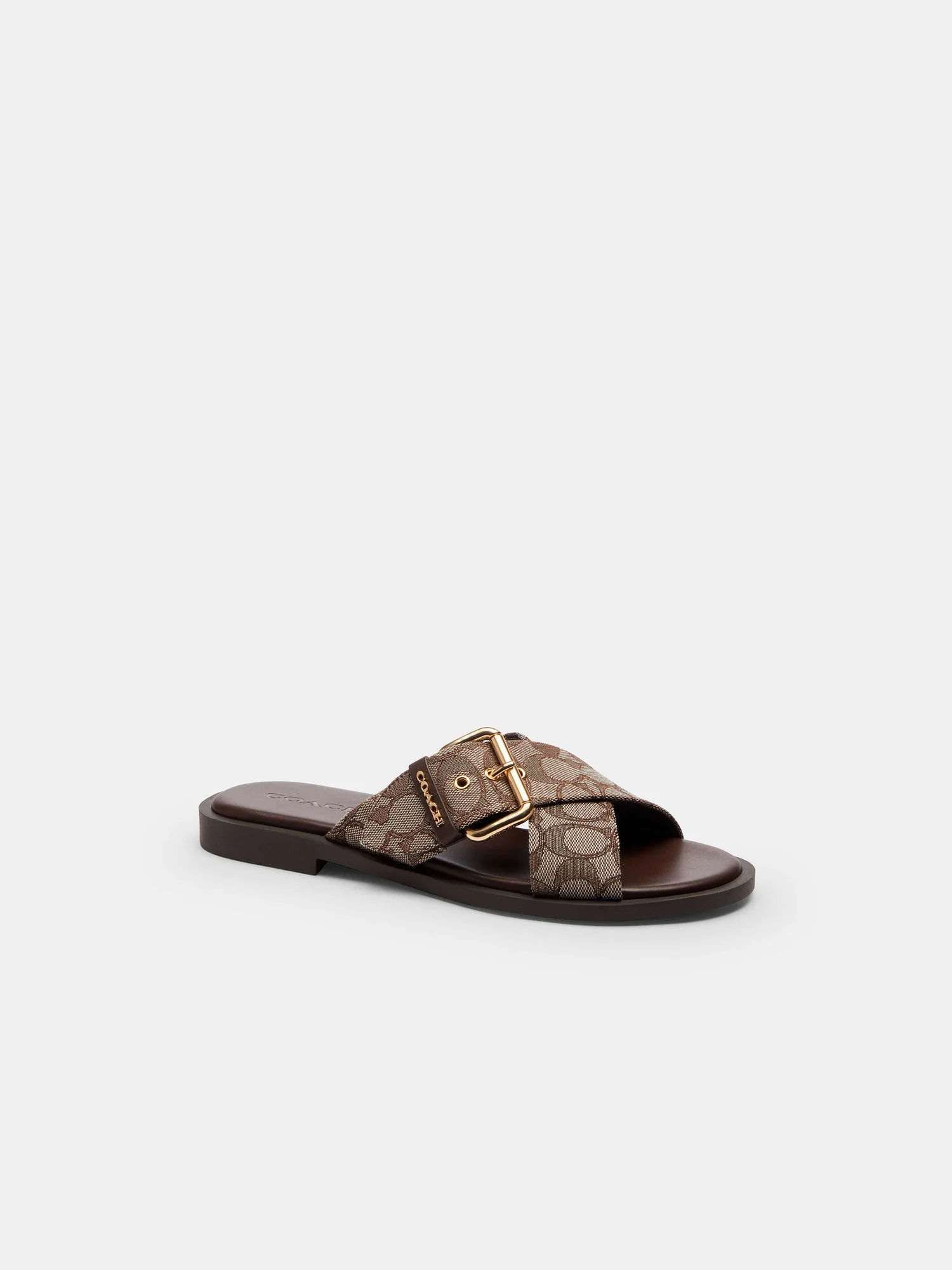 Сандалии Coach с пряжкой из фирменного жаккарда — 15