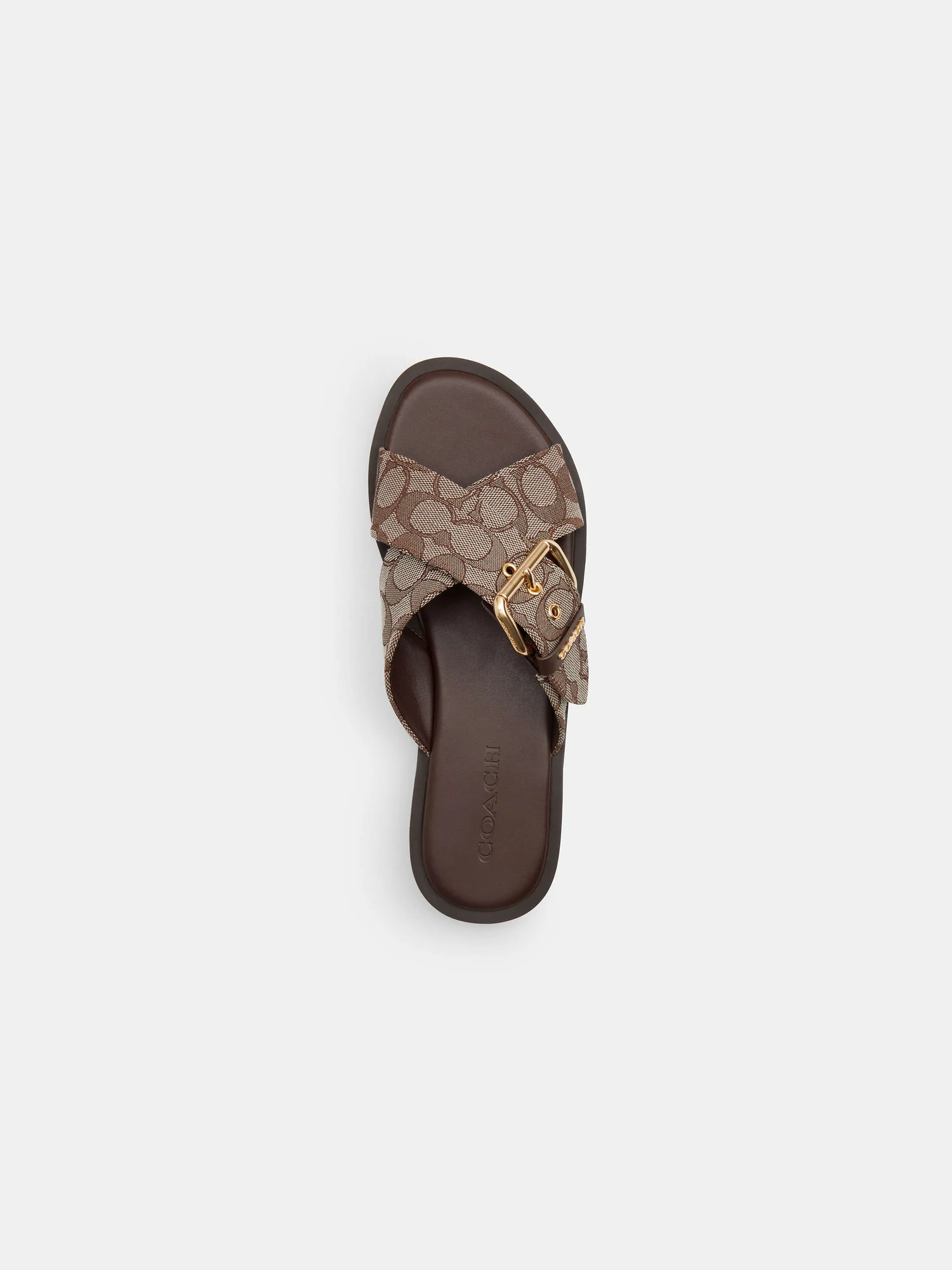 Сандалии Coach с пряжкой из фирменного жаккарда — 16