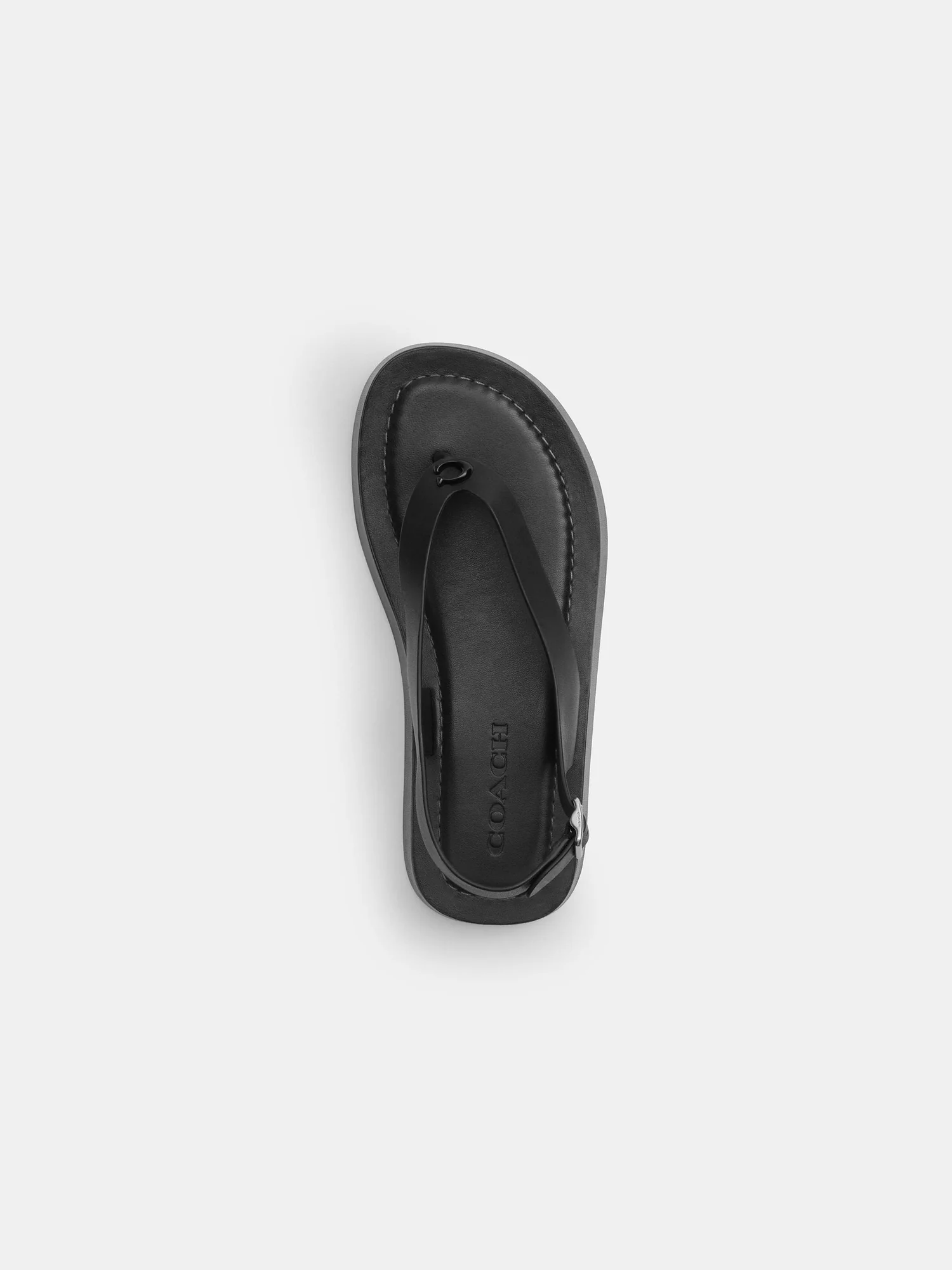 Босоножки Coach Sculpted C на платформе черные — 4
