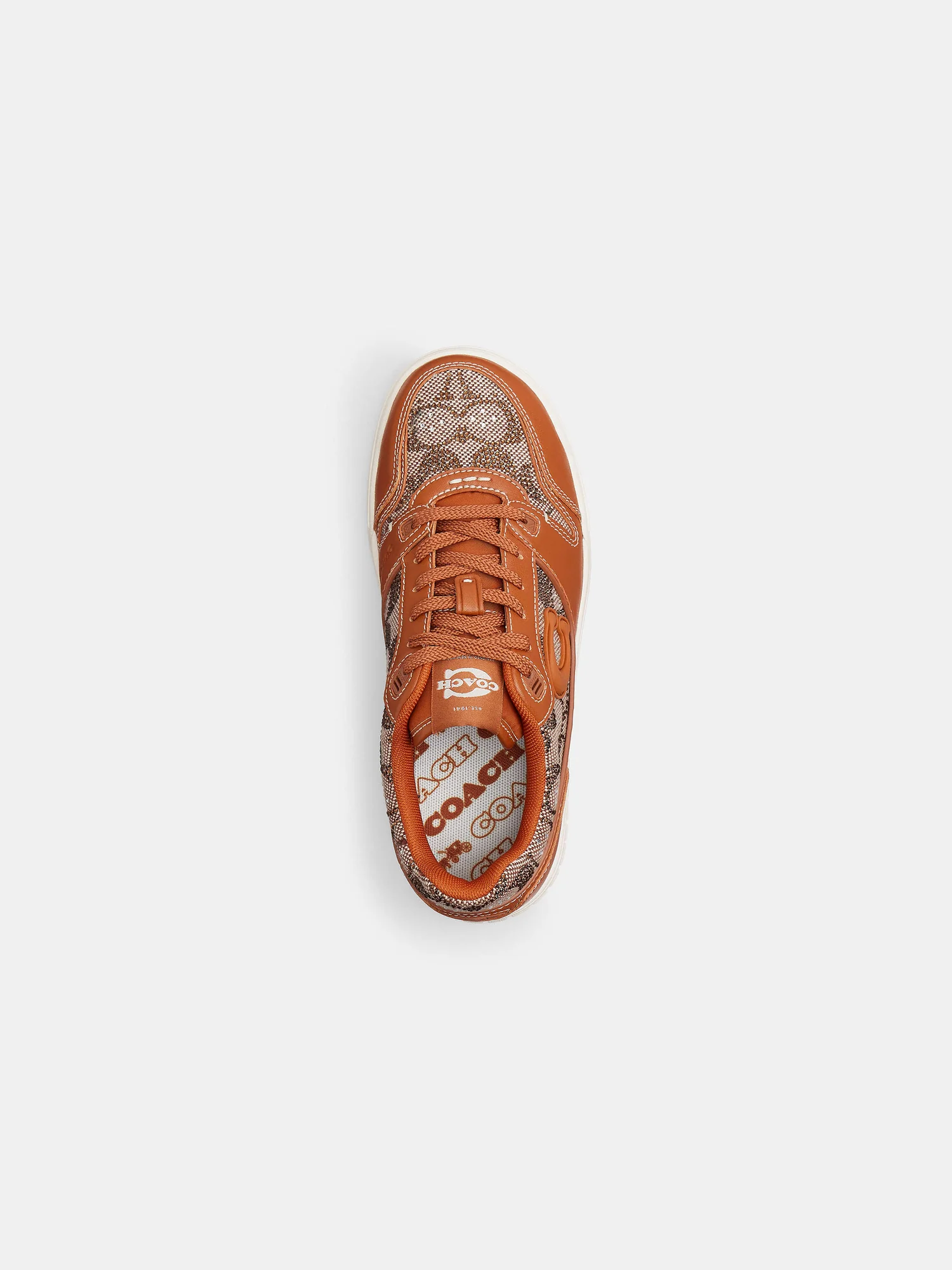 Кроссовки Coach Soho с фирменным жаккардом — 10
