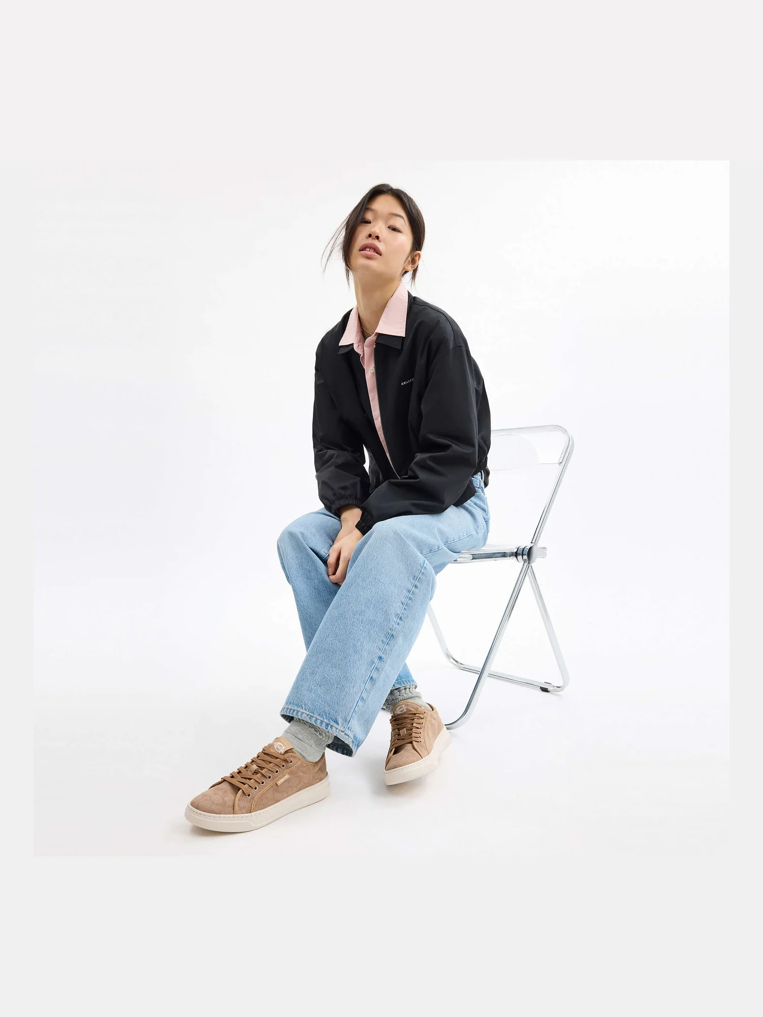 Женские кеды Coach из канваса на шнуровке — 14