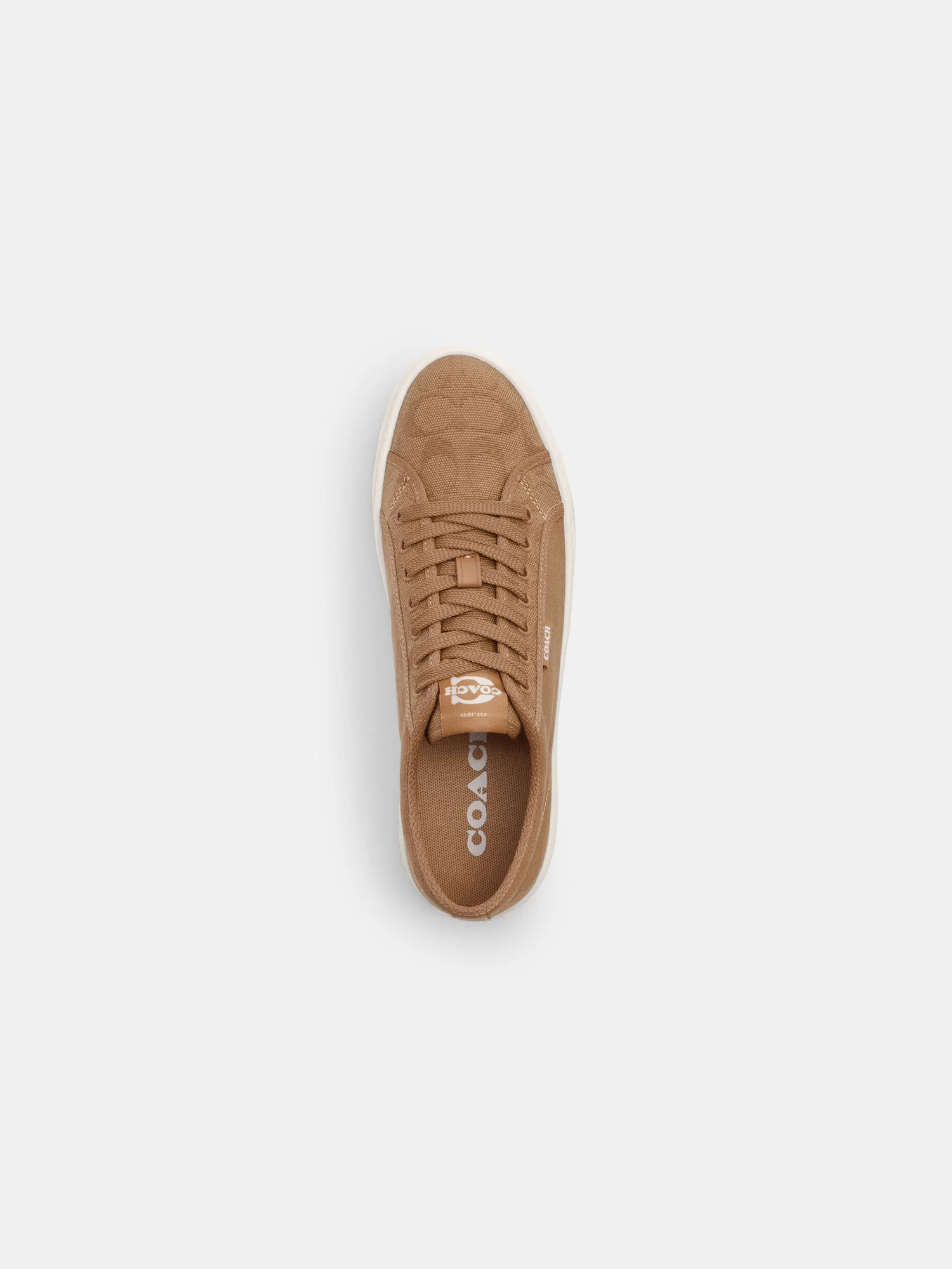 Женские кеды Coach из канваса на шнуровке — 10