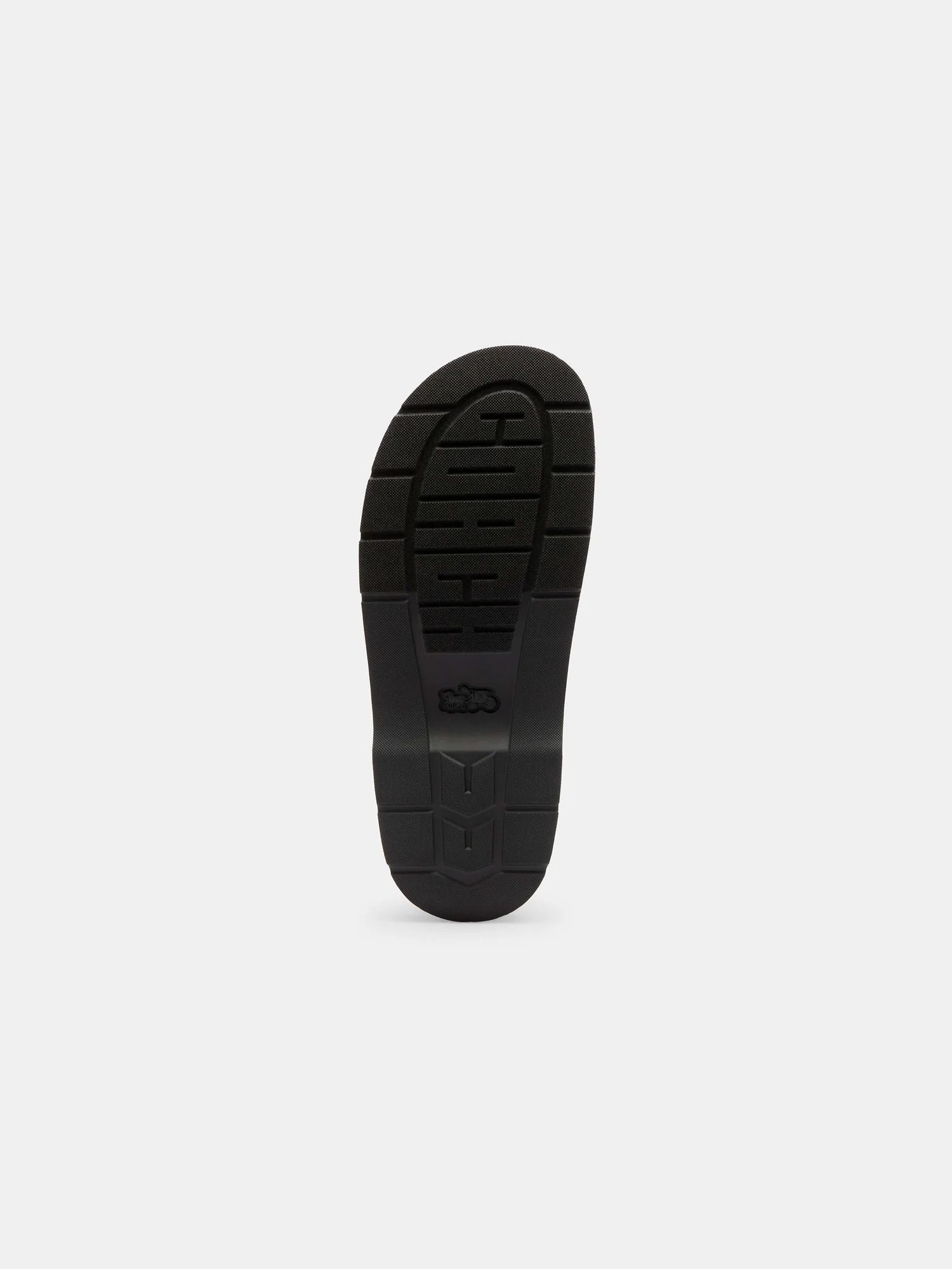 Сабо Coach Sculpted C джинсовые на платформе, синие — 11