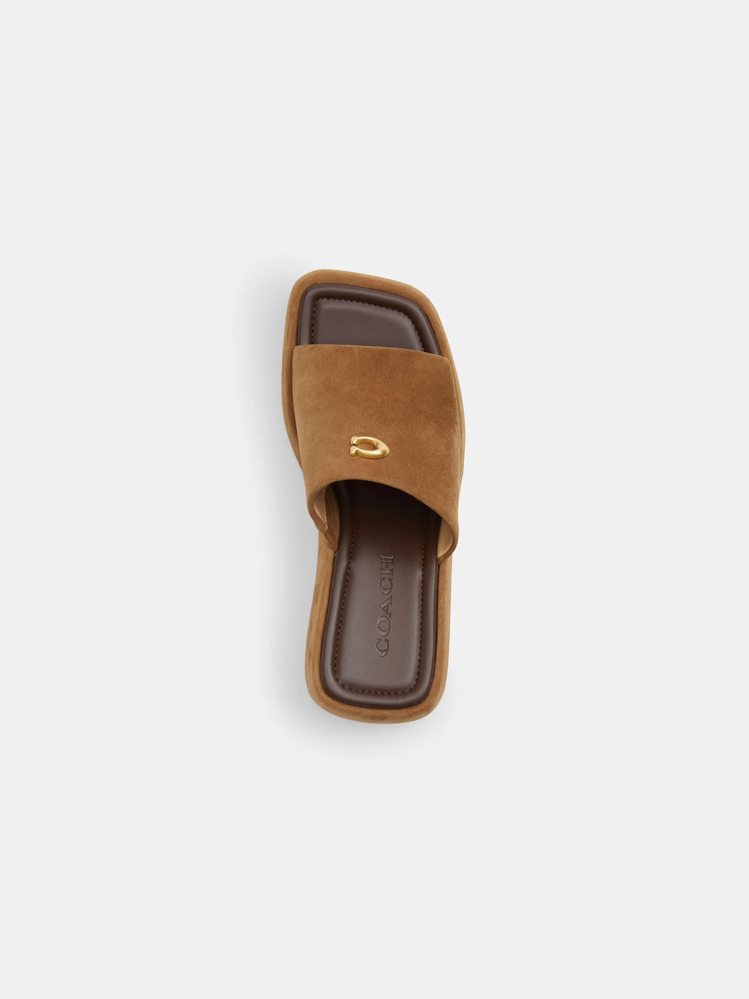 Мюли Coach Marie на платформе, карамельные — 14