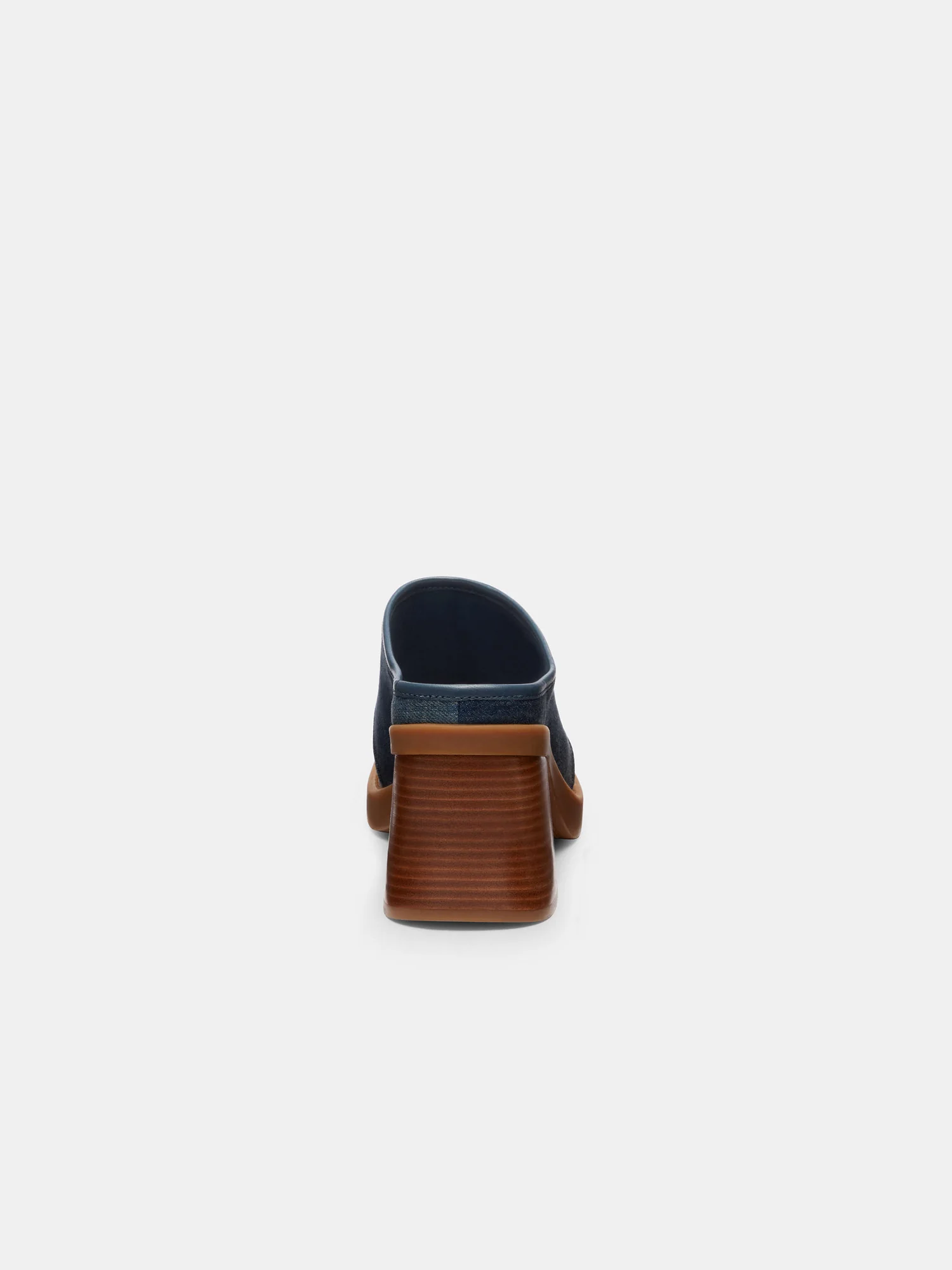 Мюли Coach Sculpted C на каблуке, тёмно-синий деним — 12