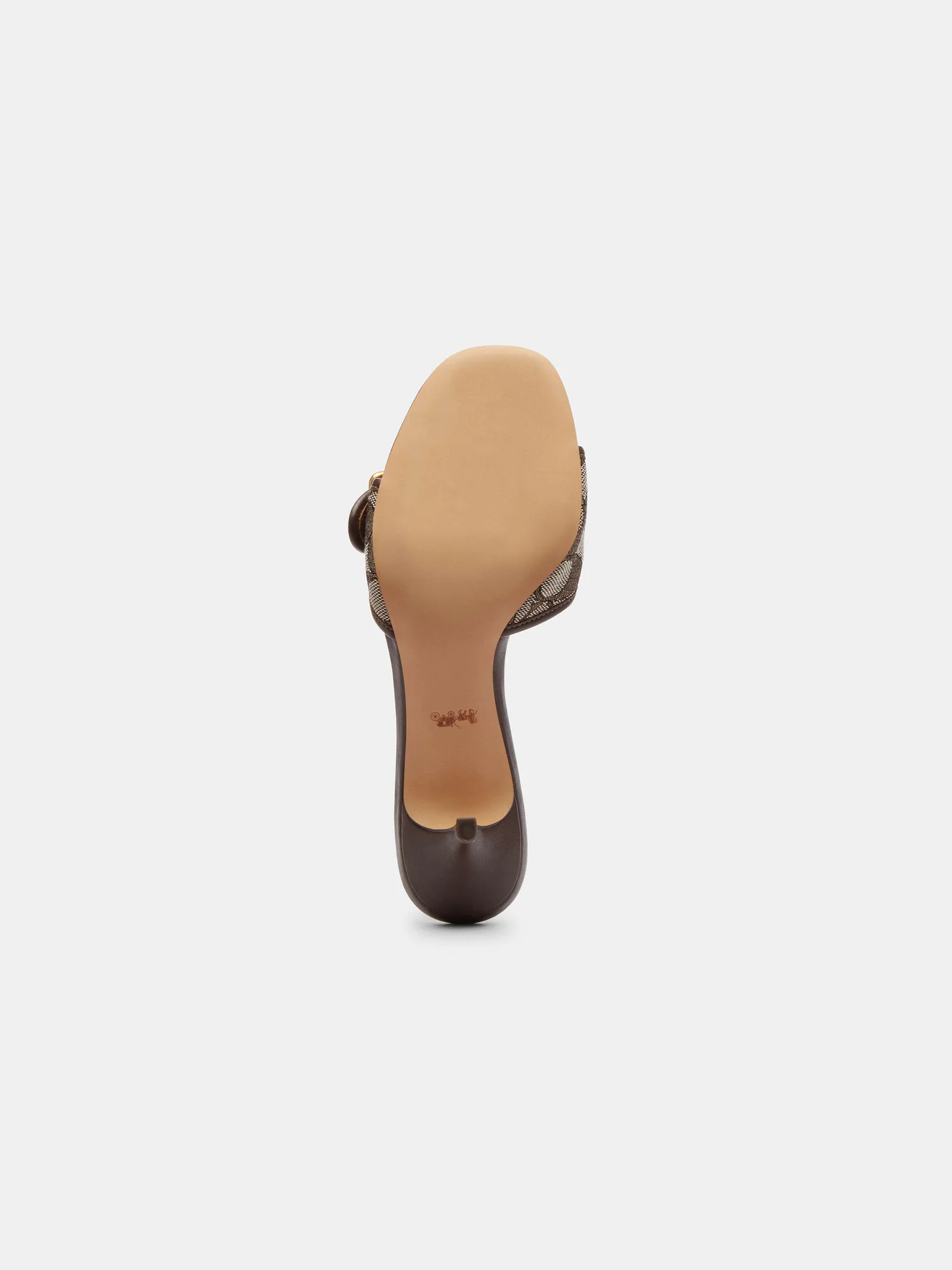 Босоножки-мюли Margot на каблуке с жаккардом — 4
