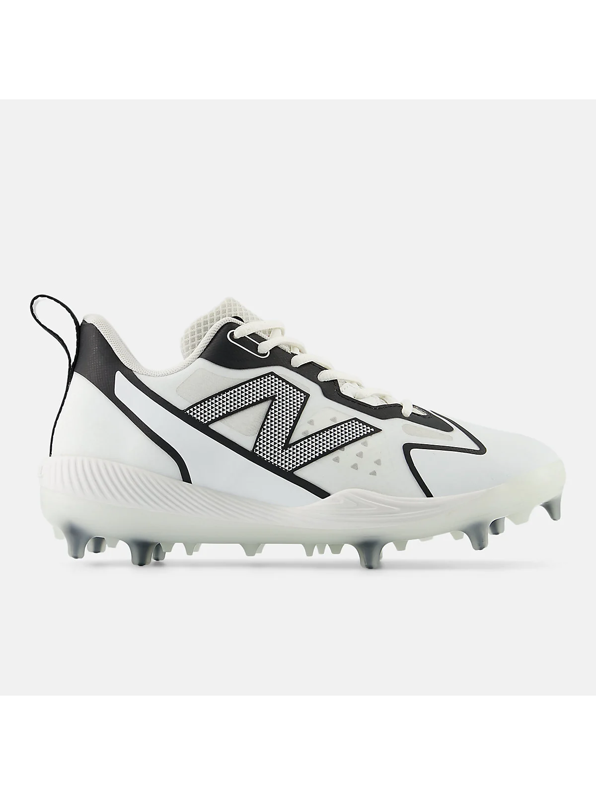 Чёрные софтбольные кроссовки New Balance FuelCell Romero Duo Comp с розовыми шипами.