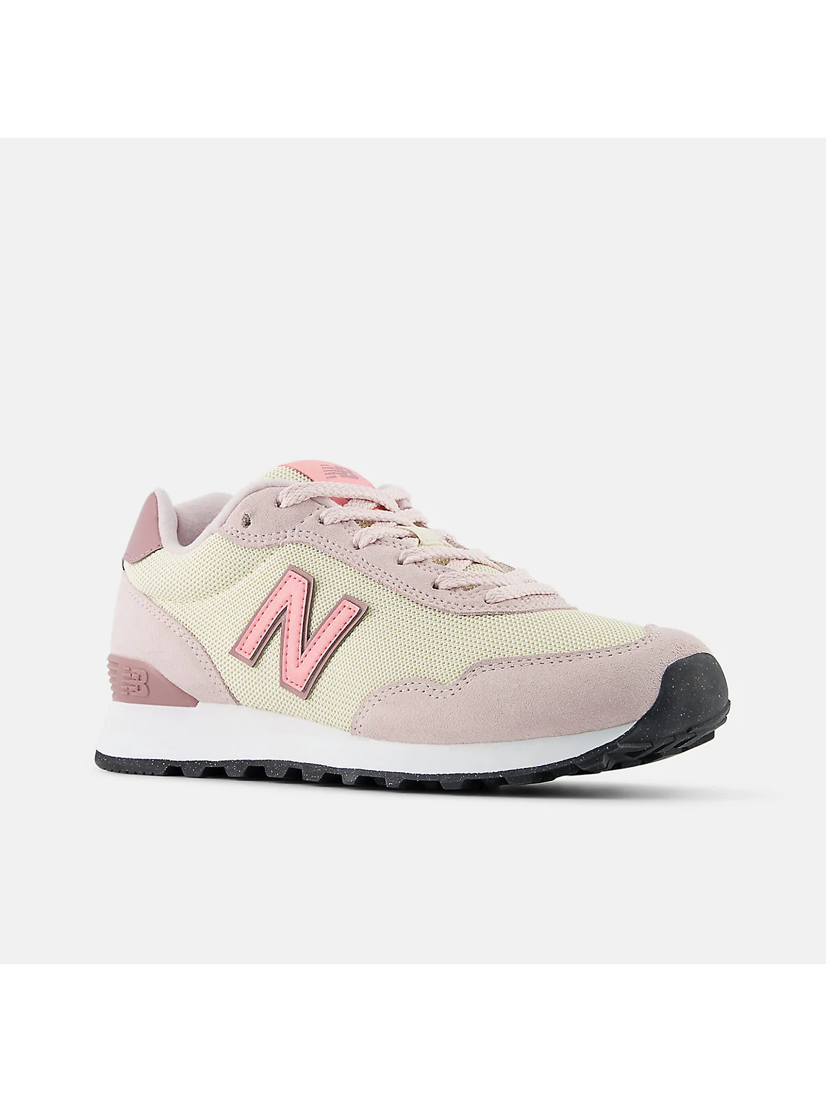 Кроссовки New Balance 515 морская соль с таро, трёхчетвёртный ракурс