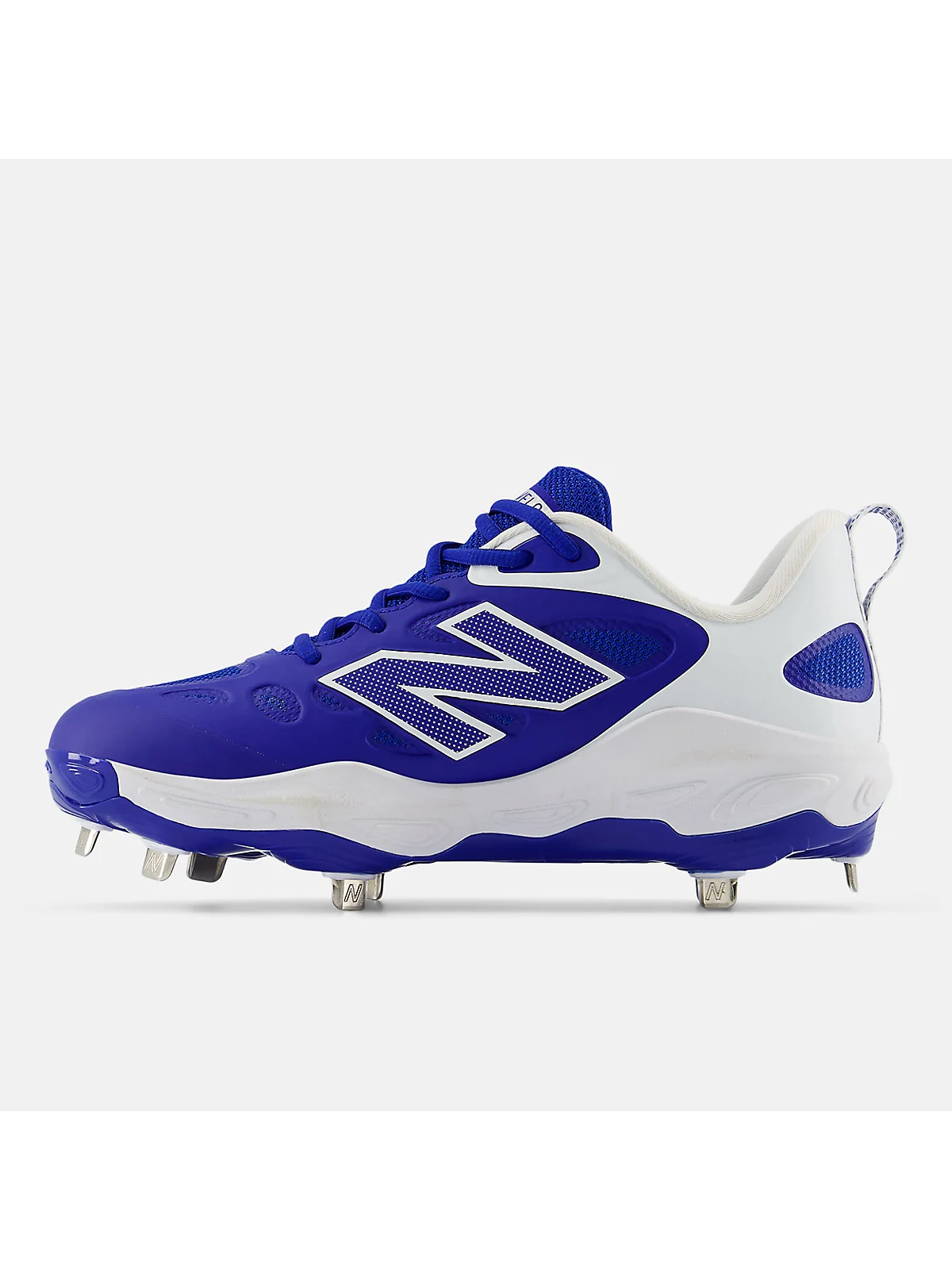 Подошва спортивных бутс New Balance Velo v4 Metal ярко-синих.