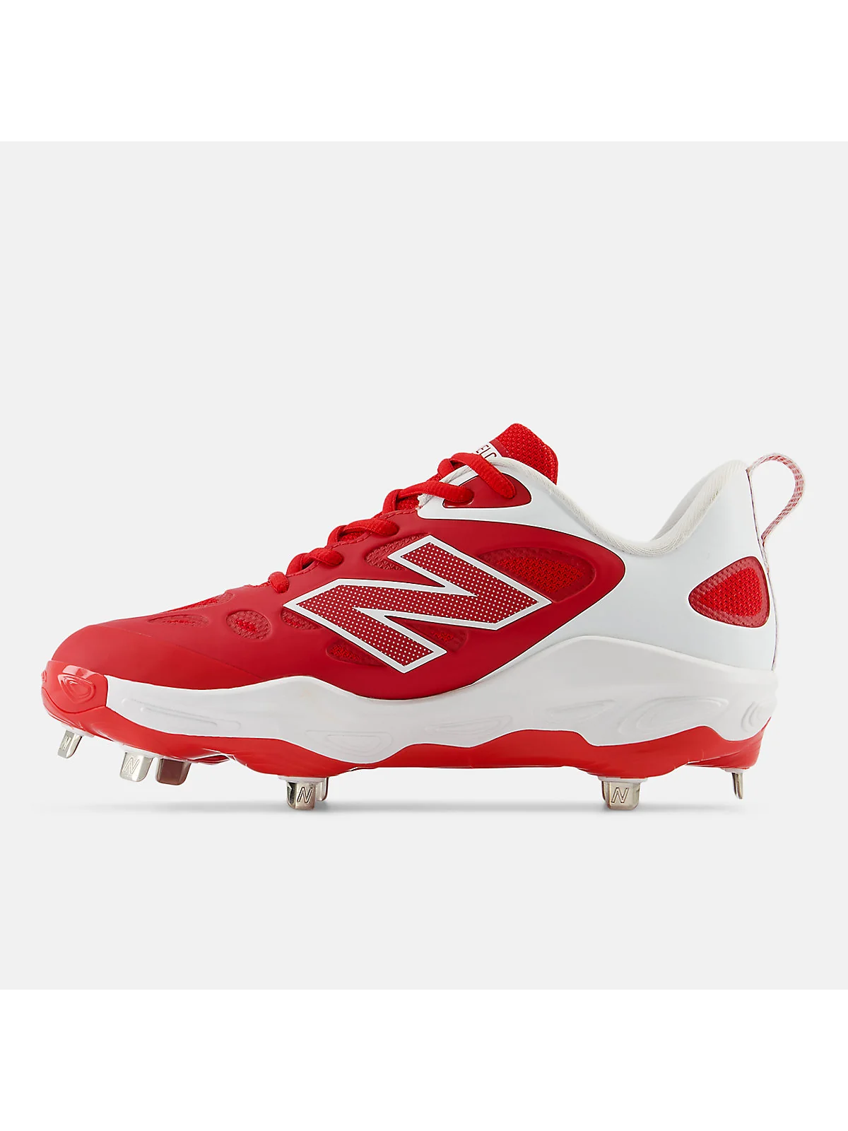 Подошва спортивных бутс New Balance Fresh Foam X Velo v4 Metal красных.