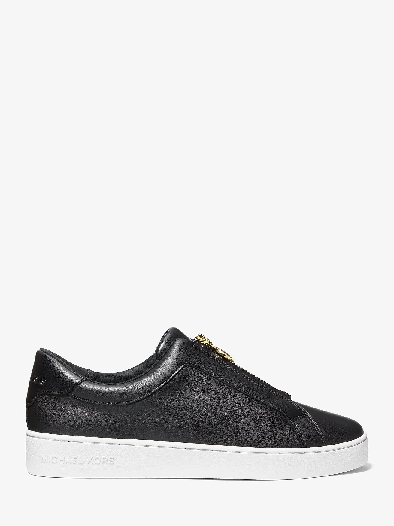 Michael Kors Keaton кроссовки чёрные кожаные на молнии — 2