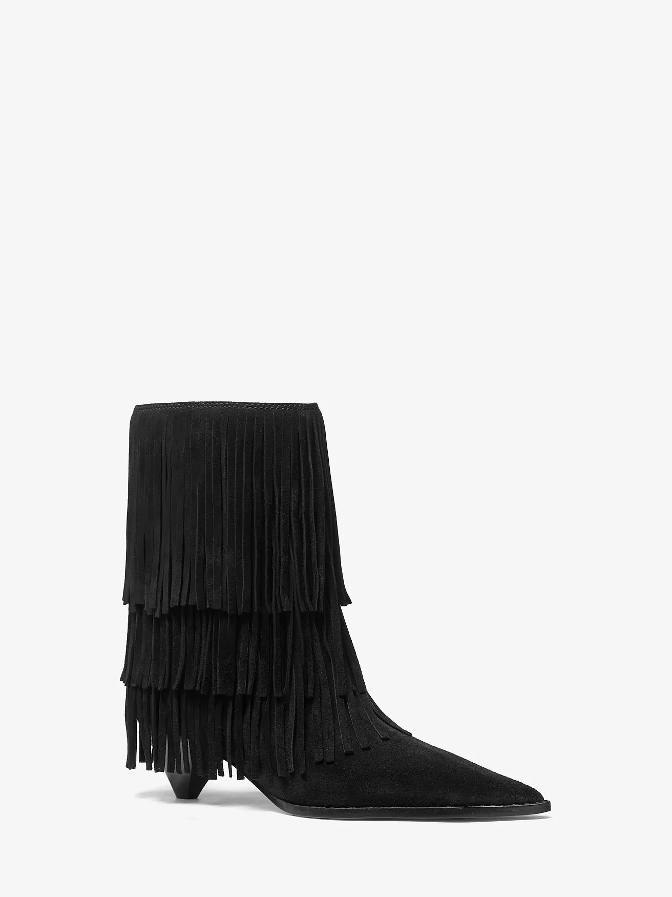 Ботильоны Michael Kors Jayla замшевые с бахромой — 1
