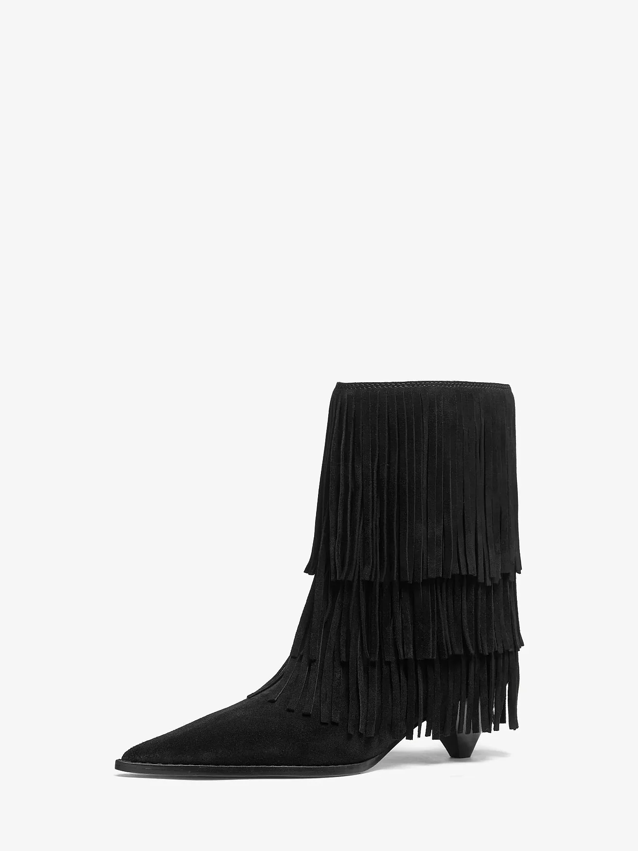 Ботильоны Michael Kors Jayla замшевые с бахромой — 4