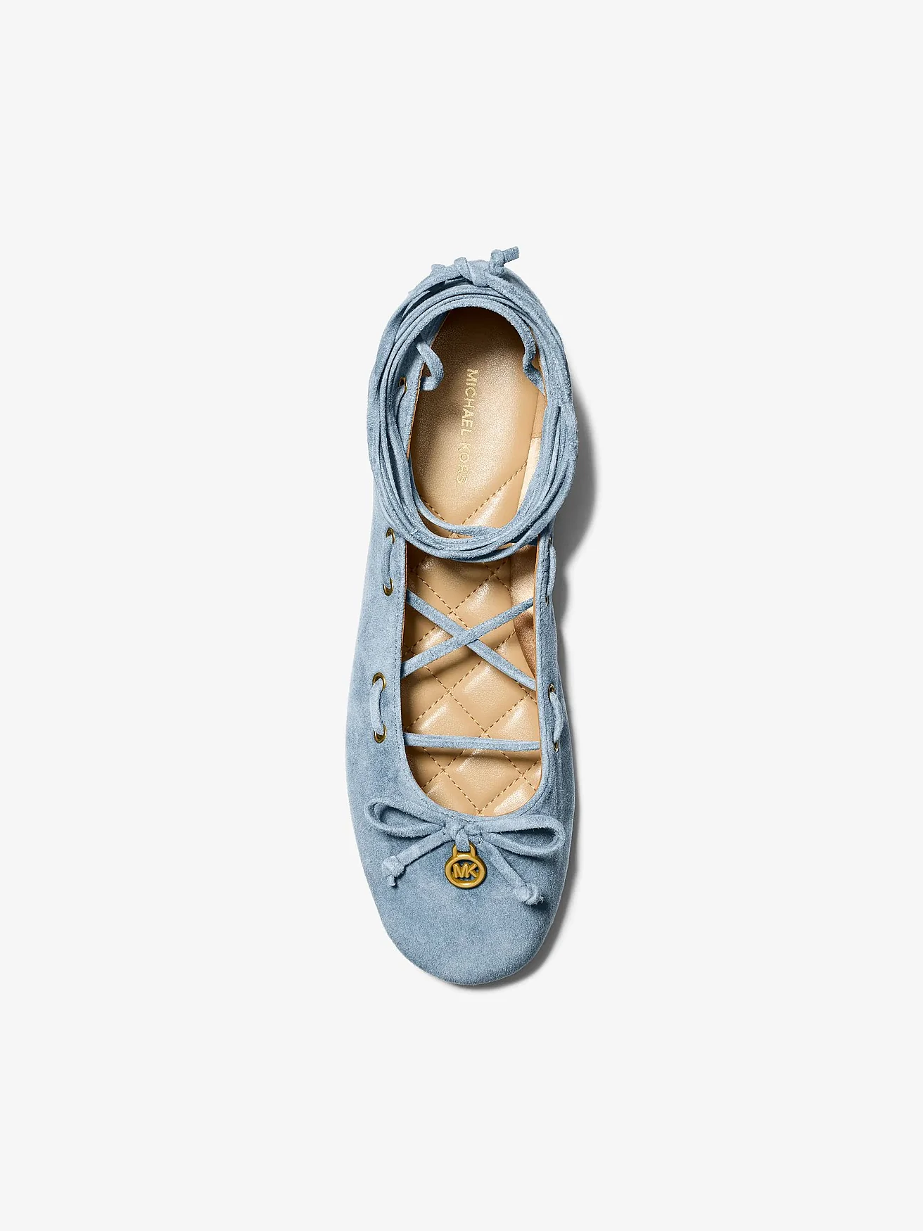 Michael Kors Shae Flex замшевые балетки на шнуровке — 3