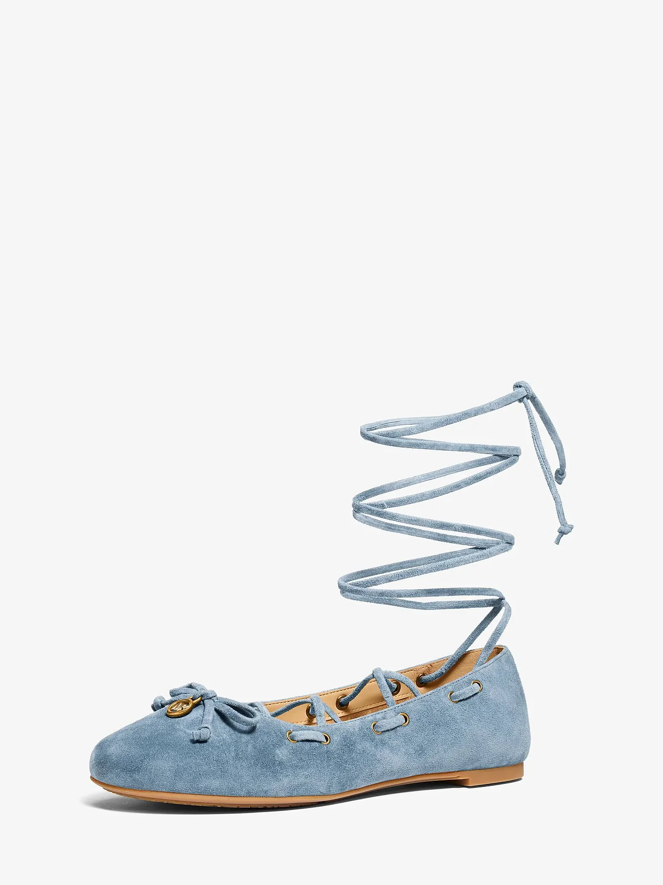 Michael Kors Shae Flex замшевые балетки на шнуровке — 4