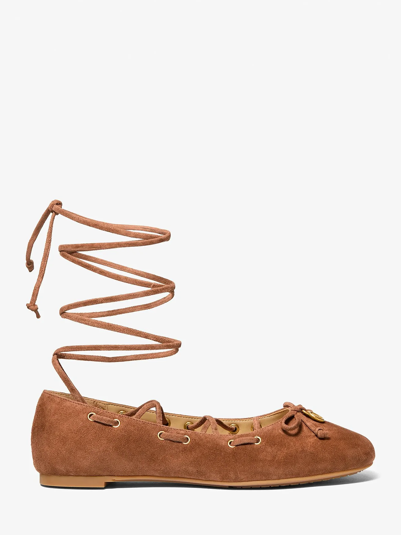 Michael Kors Shae Flex замшевые балетки на шнуровке — 2