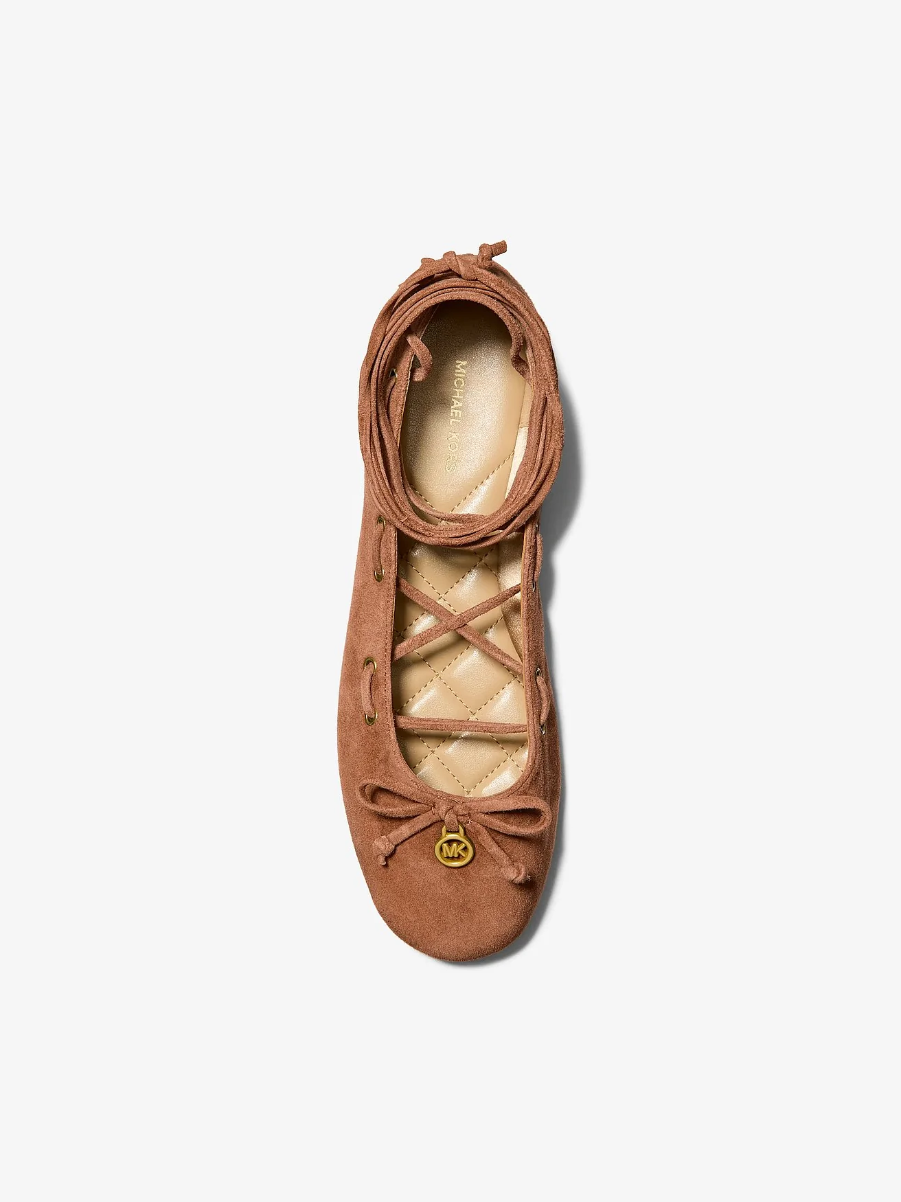 Michael Kors Shae Flex замшевые балетки на шнуровке — 3