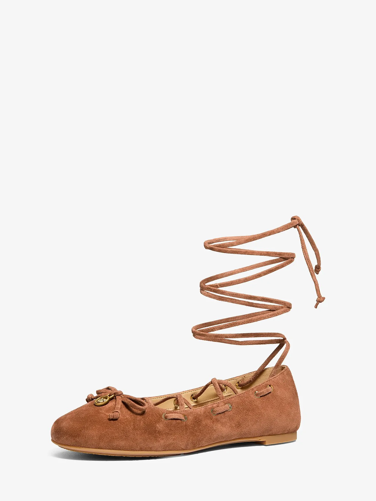 Michael Kors Shae Flex замшевые балетки на шнуровке — 4