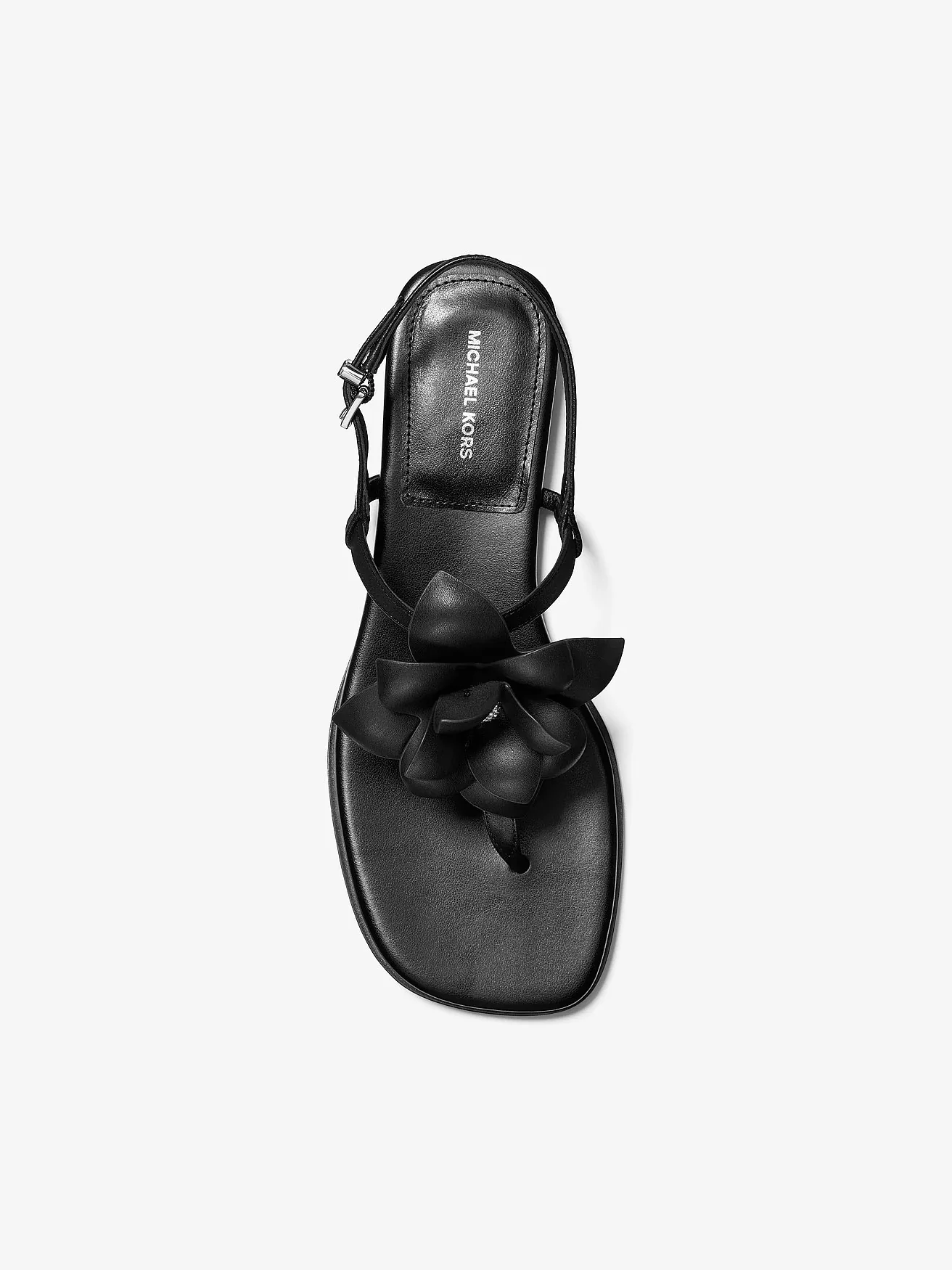 Michael Kors Jacie кожаные босоножки с цветком — 3